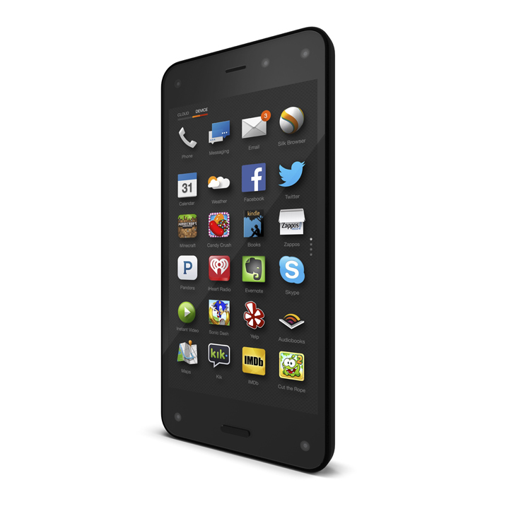 A handout image of the new Amazon Fire Phone was introduced on June 18, 2014 by the company.
