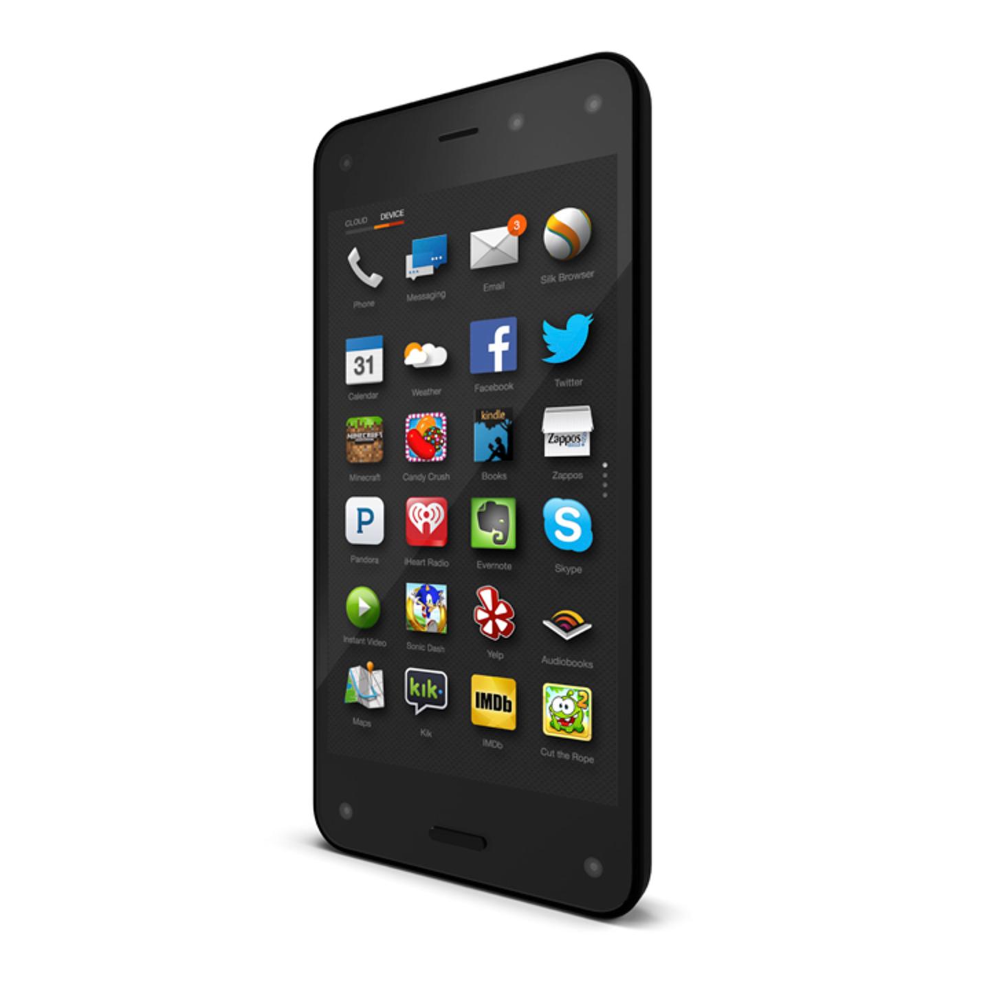 A handout image of the new Amazon Fire Phone was introduced on June 18, 2014 by the company.