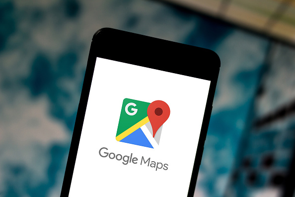 Google Maps displayed on a smartphone