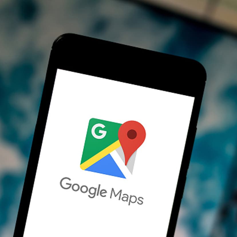 Google Maps displayed on a smartphone