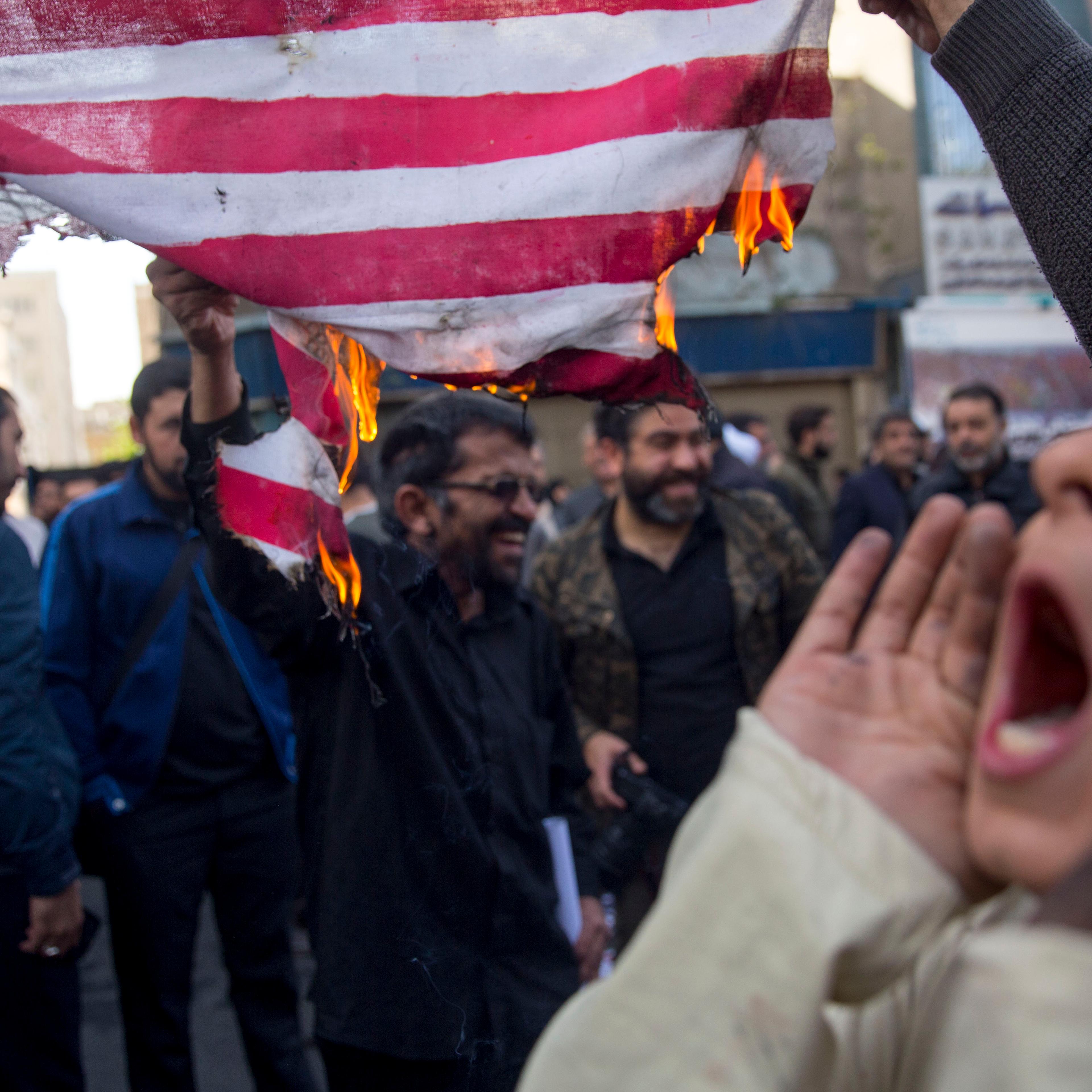 Anti-US Protest in Iran on Eve of New Sanctions