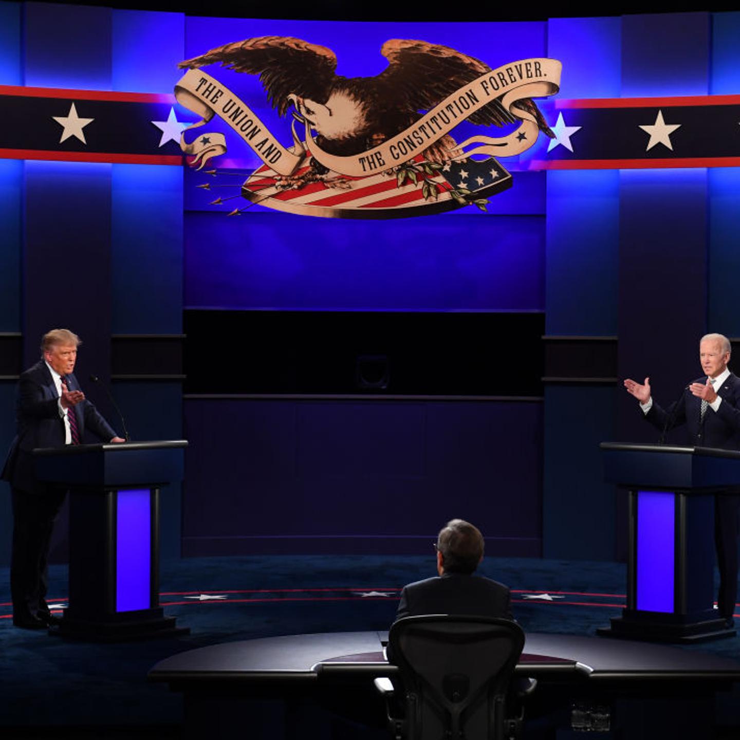 First Presidential Debate Between Donald Trump And Democratic Candidate Joe Biden