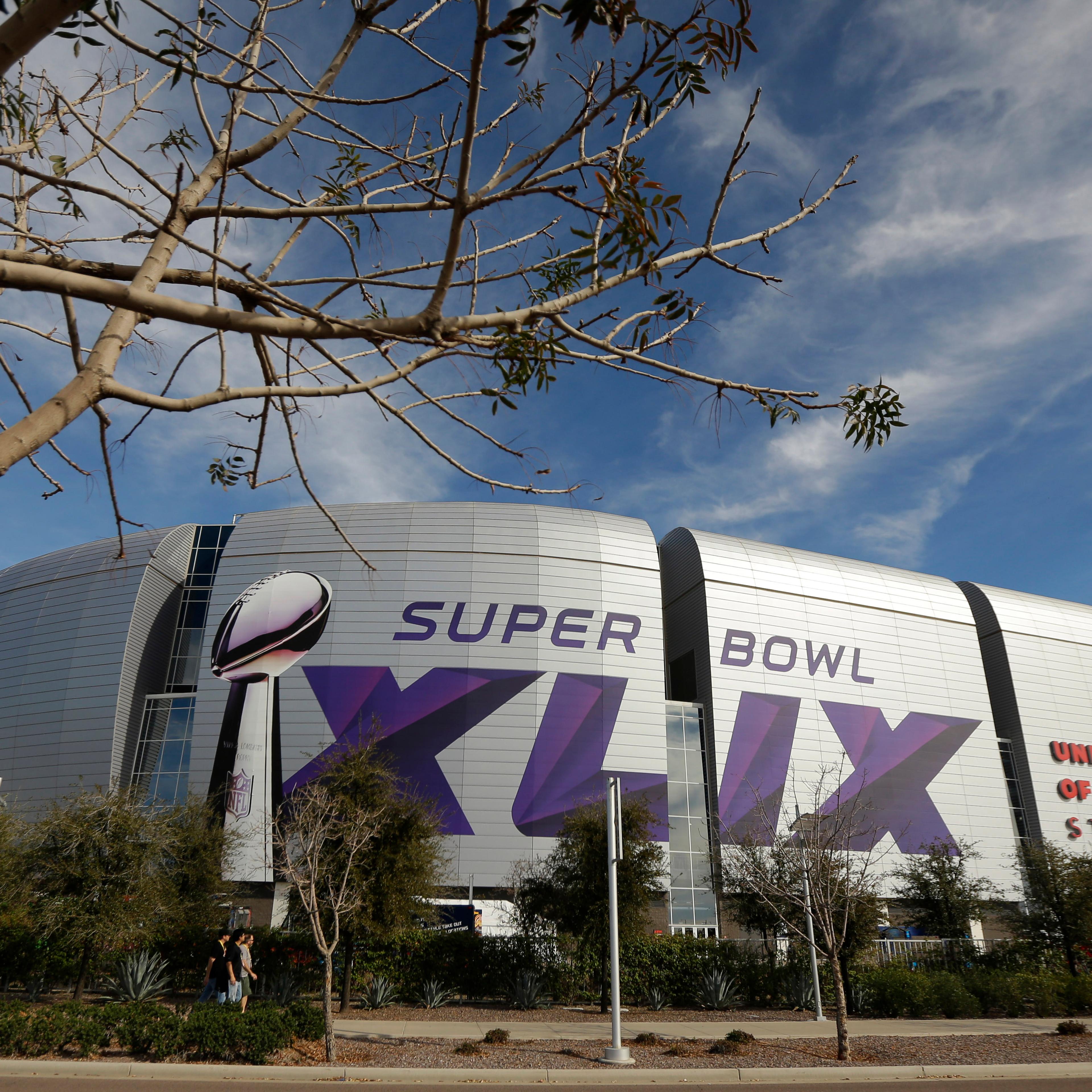 The University of Phoenix Stadium in Glendale, Ariz, where Super Bowl XLIX will take place on Feb. 1, 2015.