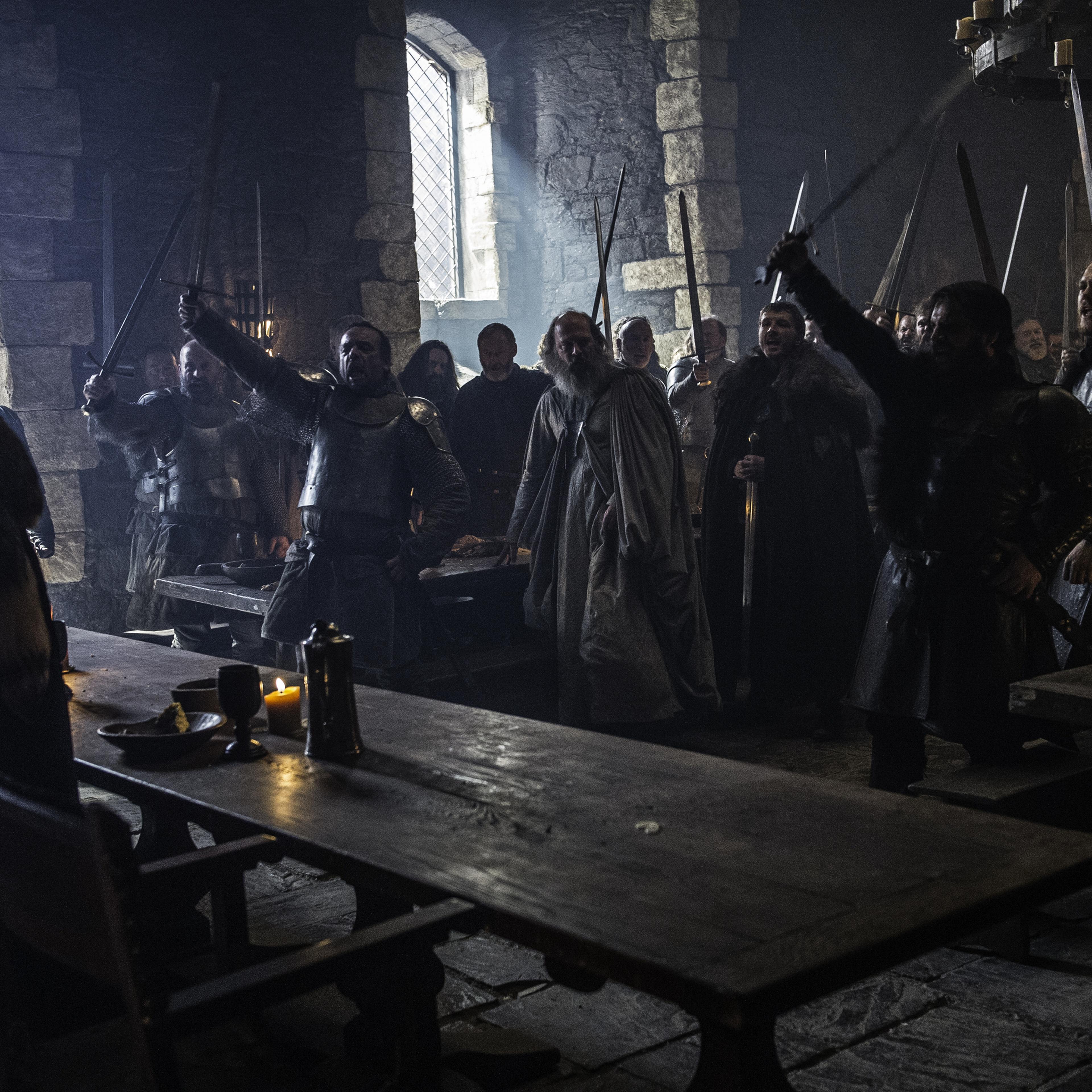Kit Harington as Jon Snow in the season six finale of Game of Thrones