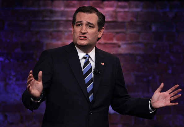 Republican presidential candidate, Sen. Ted Cruz (R-TX) participates in a CNN South Carolina Republican Presidential Town Hall February 17, 2016 in Greenville, South Carolina.