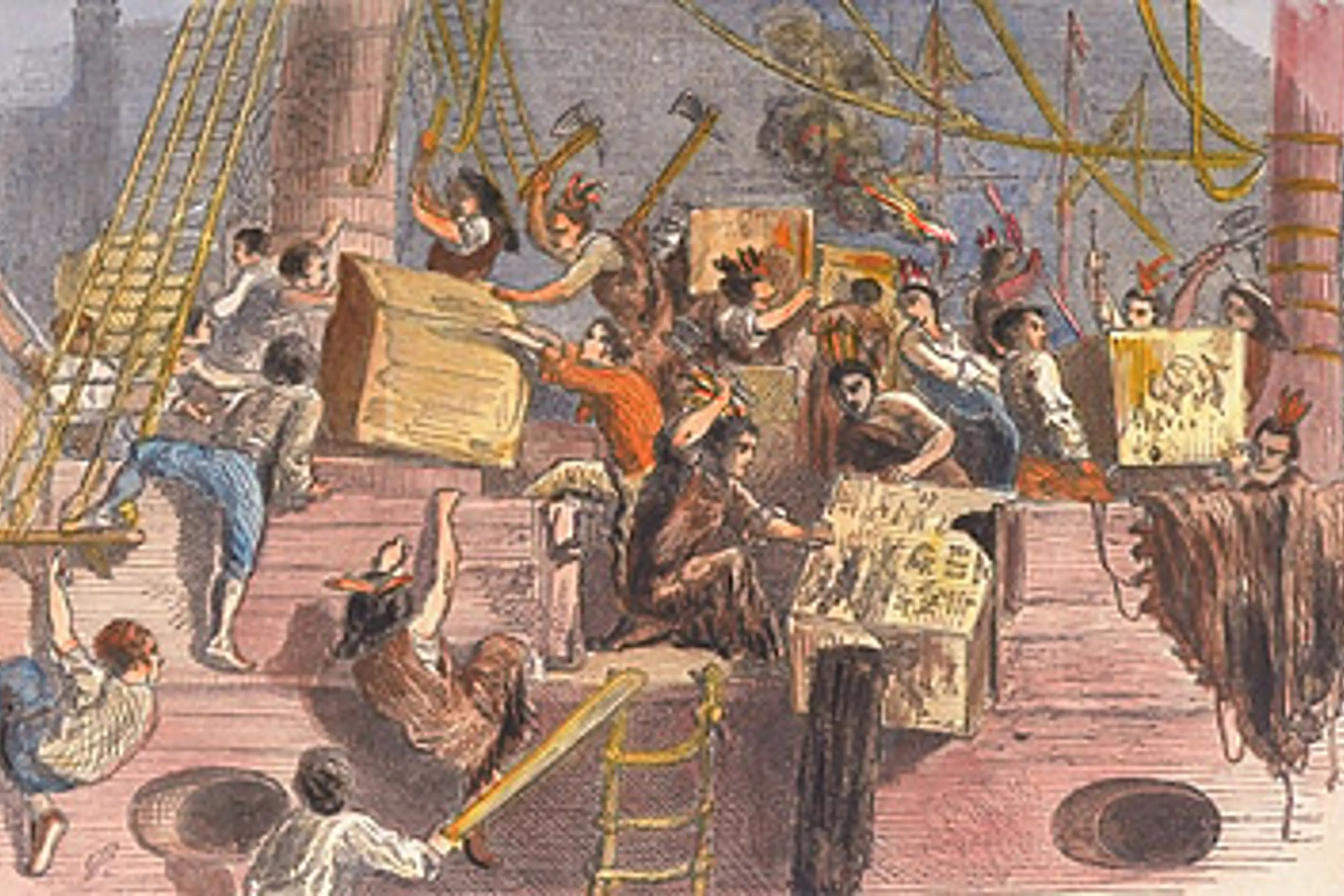 why did they dress like indians boston tea party Narragansetts (Not Mohawks) Blamed for Boston Tea Party
