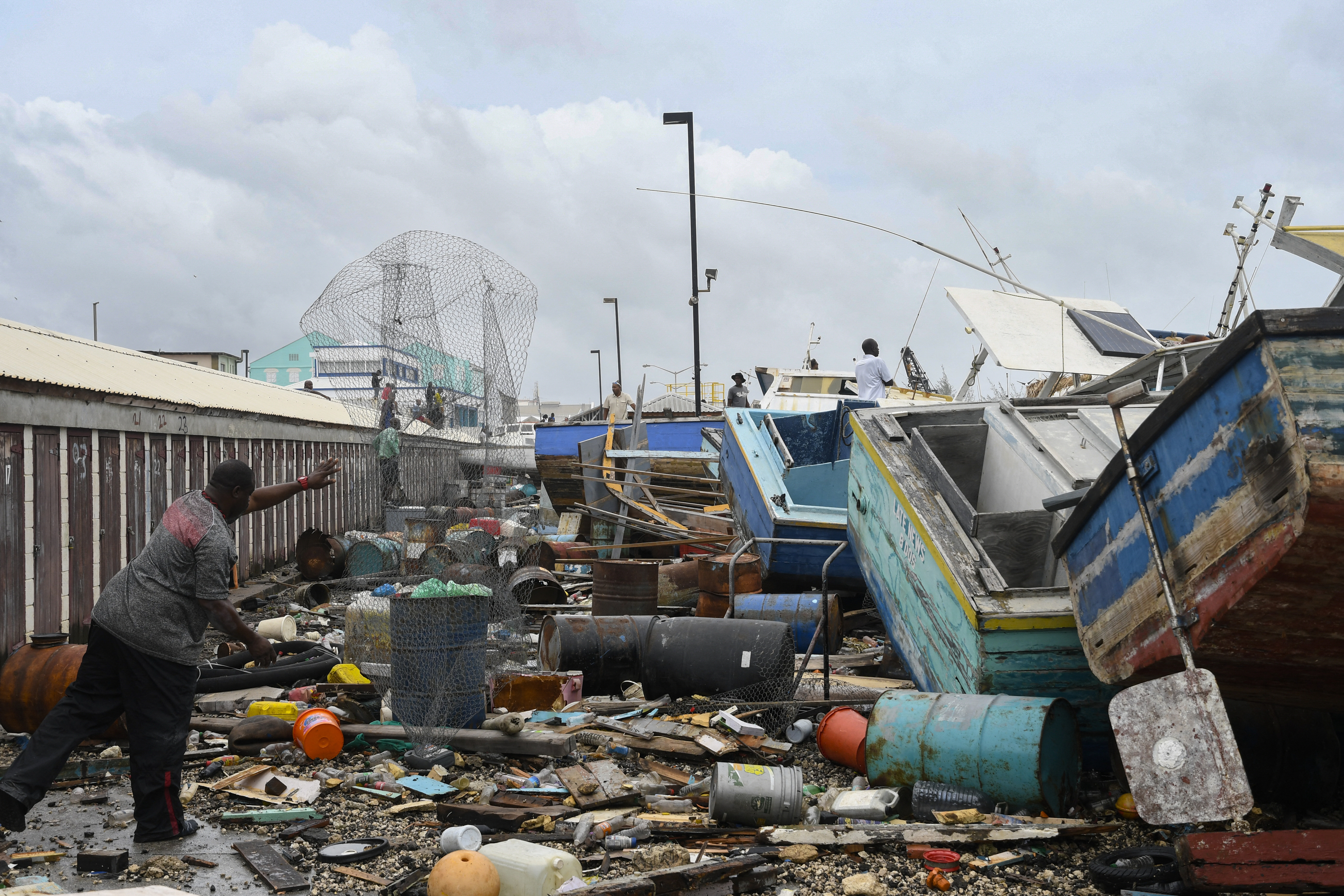 BARBADOS-CARIBBEAN-WEATHER-HURRICANE-BERYL-ENVIRONMENT
