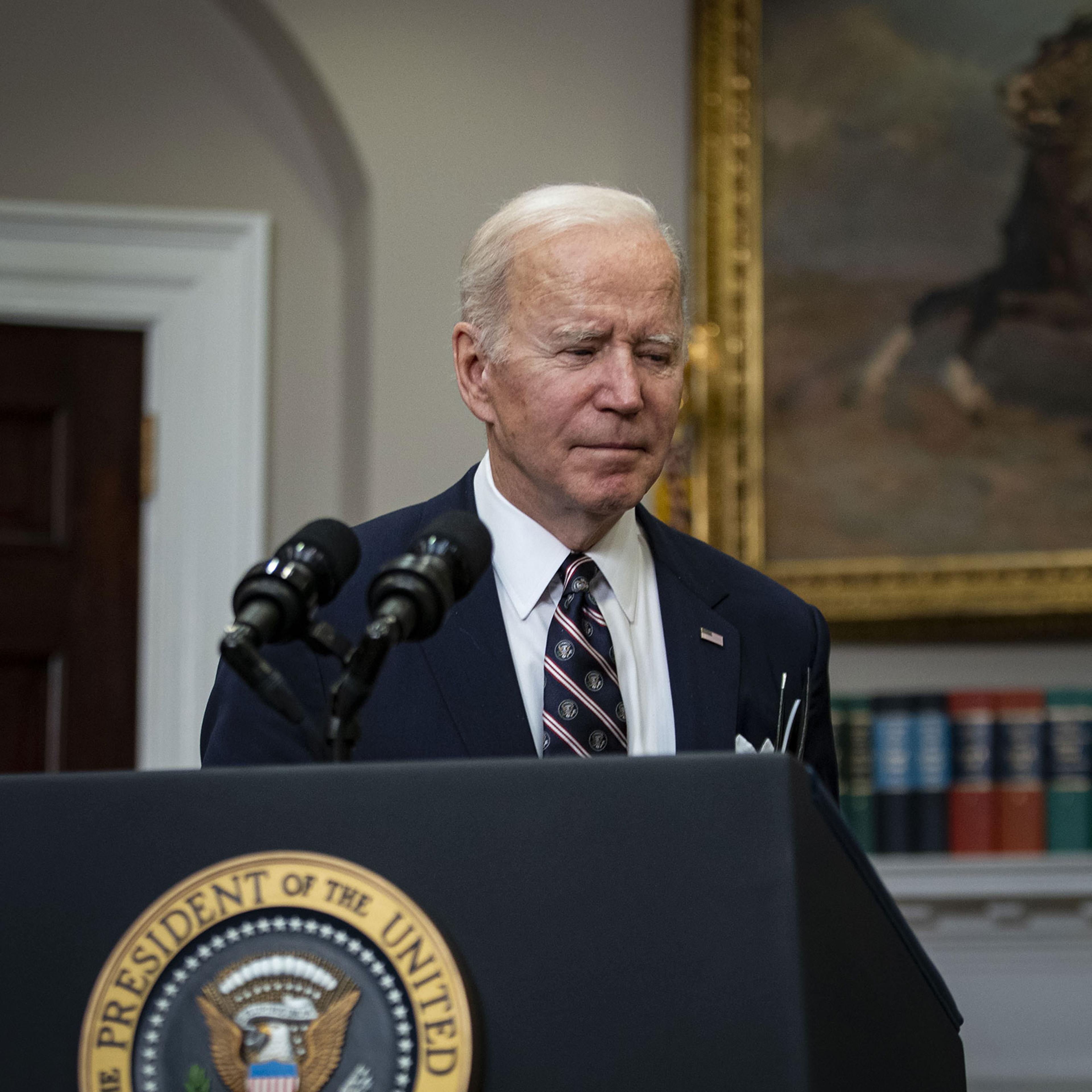 President Biden Delivers Remarks On Counterterrorism Operation In Northwest Syria