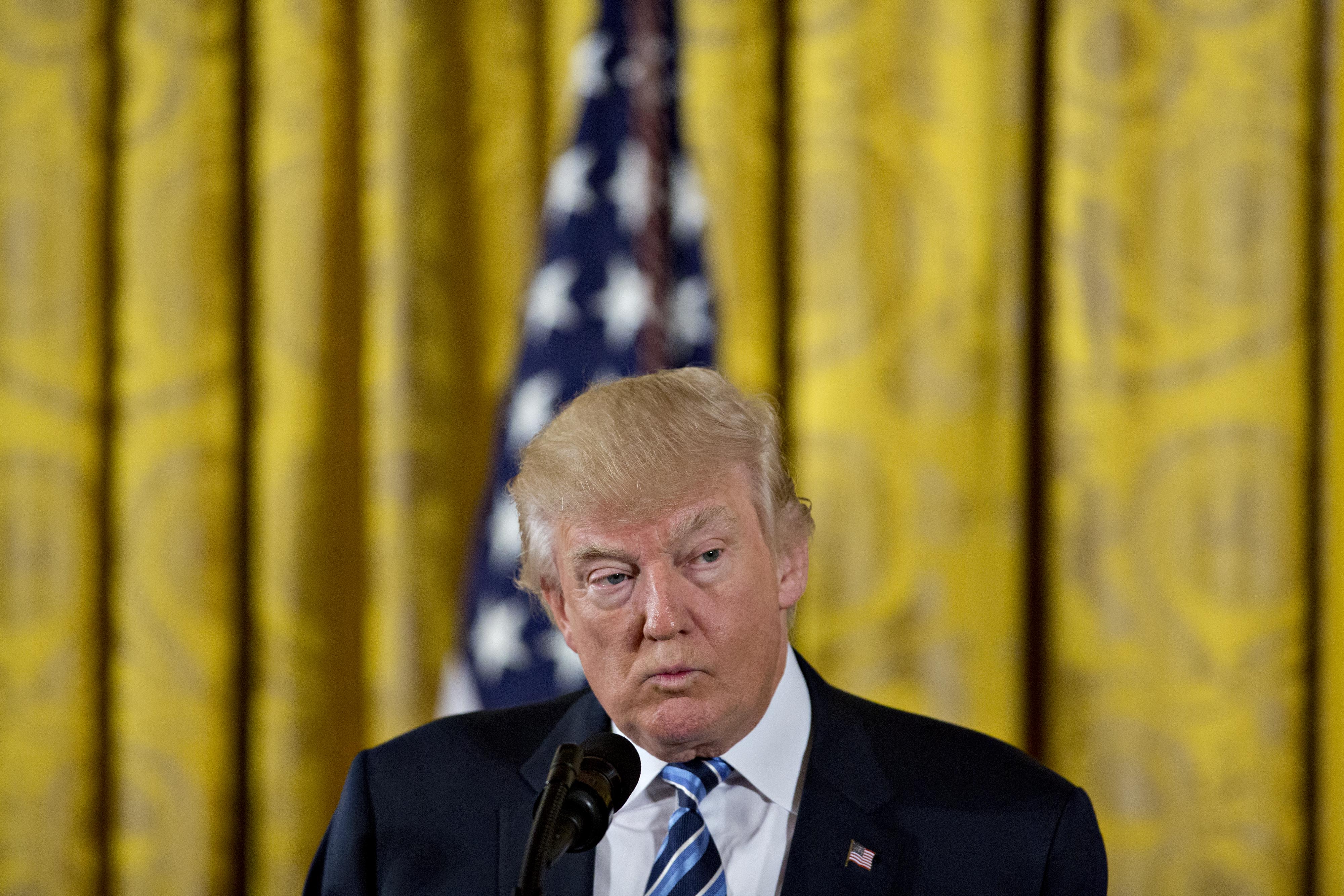 President Trump Attends The White House Senior Staff Swearing In
