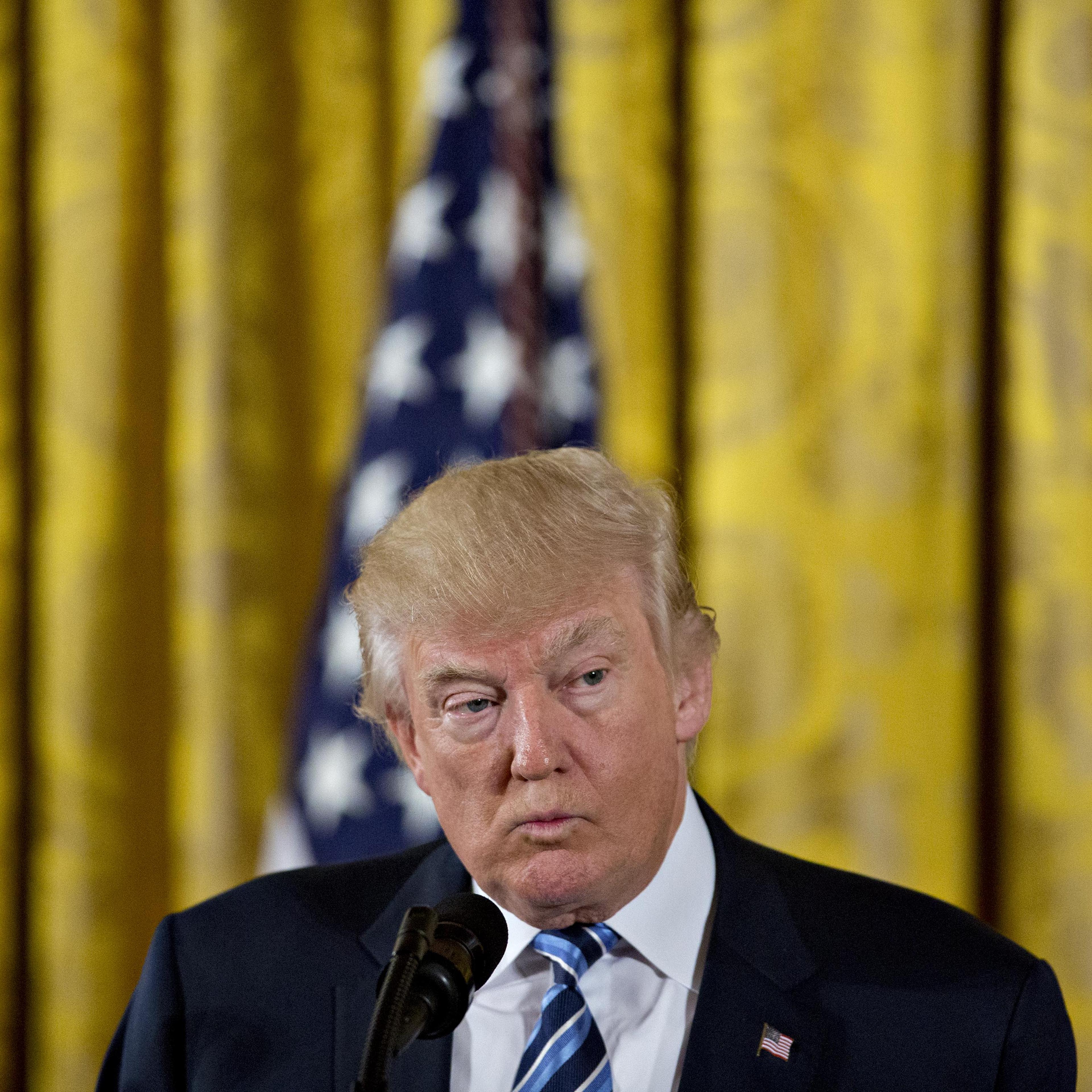 President Trump Attends The White House Senior Staff Swearing In
