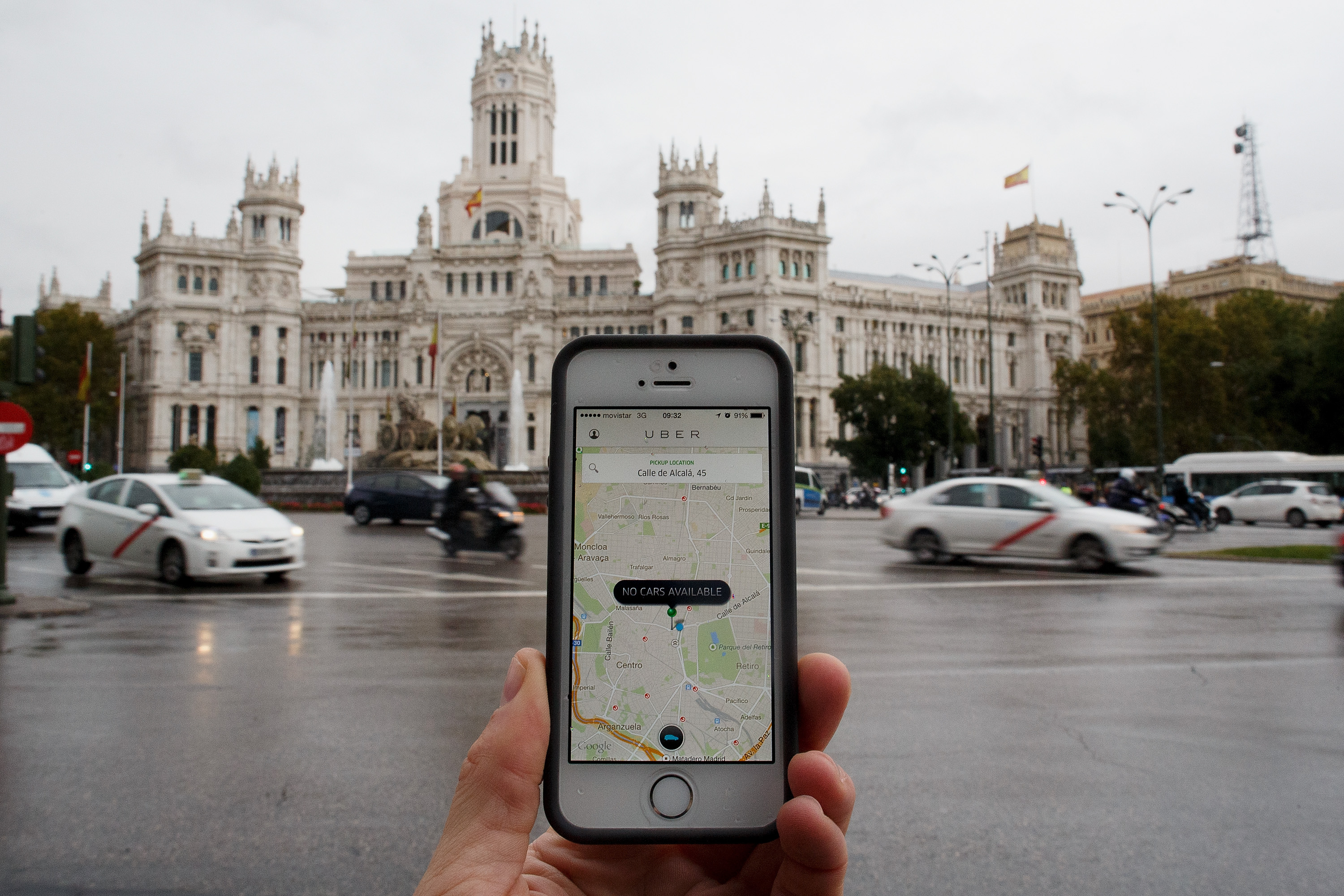 Uber Taxi App In Madrid