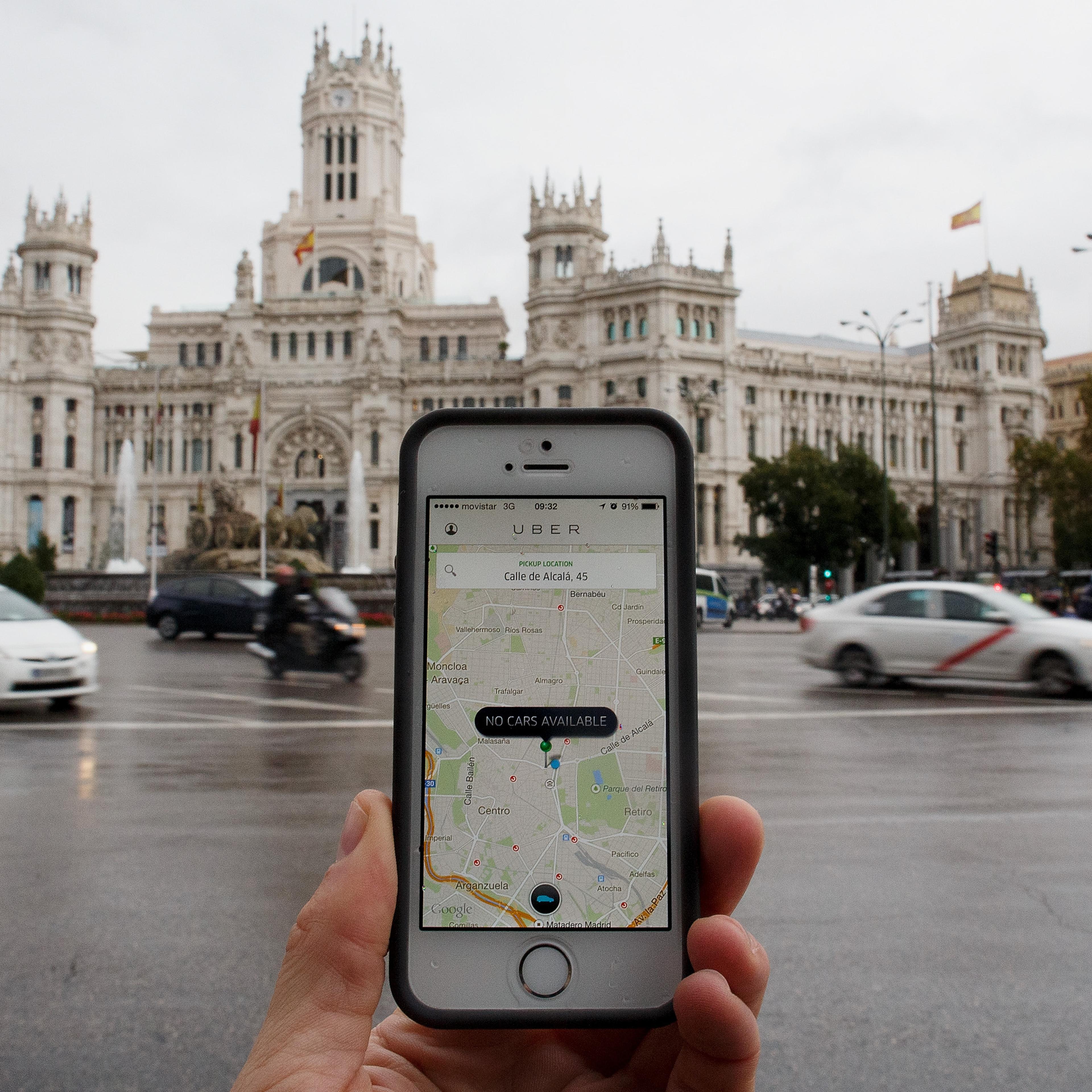Uber Taxi App In Madrid