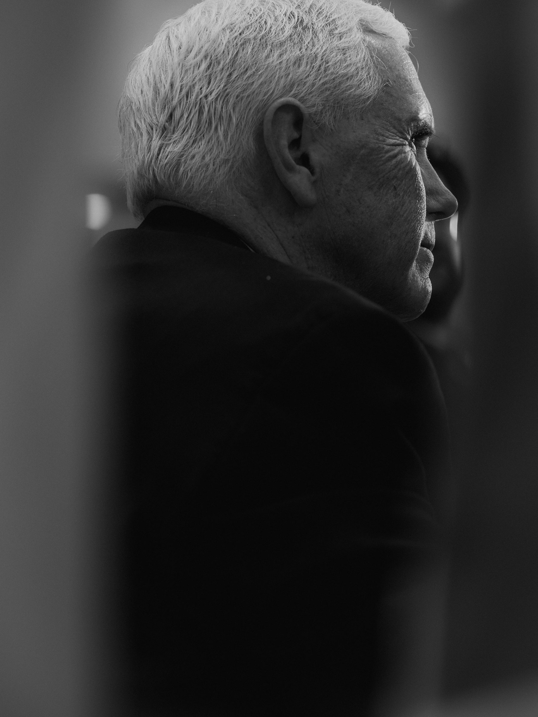 Former Vice President Mike Pence seen at Cornerstone Church during a book tour of his memoir on Jan. 22, 2023 in San Antonio, Texas.