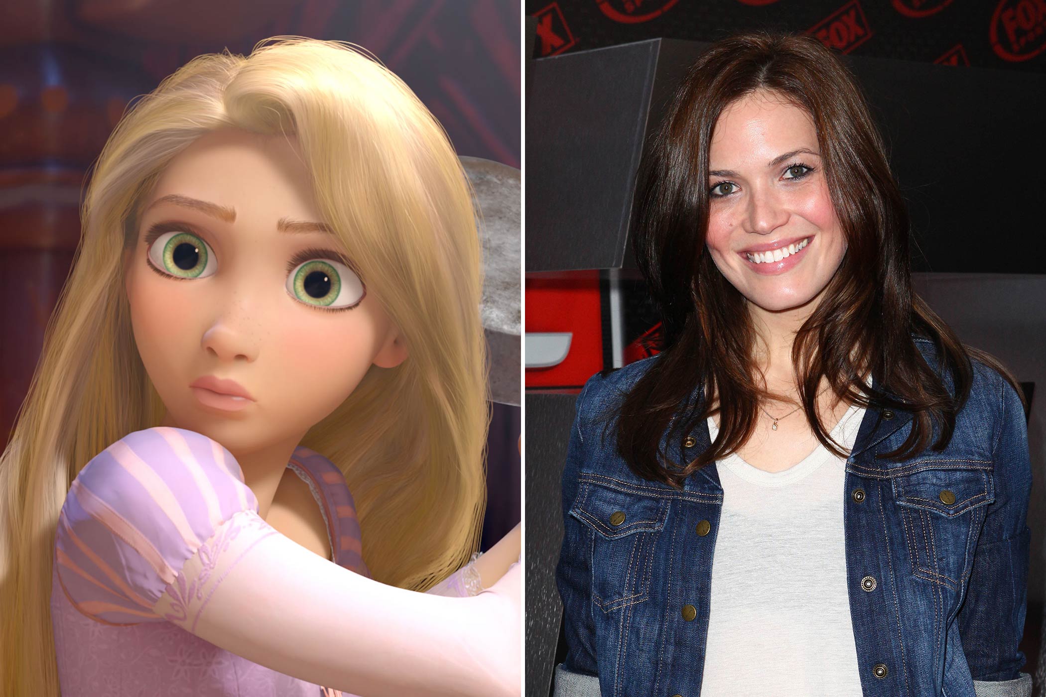 Rapunzel: Mandy Moore The Grammy-winning pop star made her music debut with the single “Candy” in 1999. Ten years later she was singing a different tune as a Disney princess. “To be a Disney princess in a Disney film, it really has been a total dream come true.” said Moore in an interview with SheKnows.com.