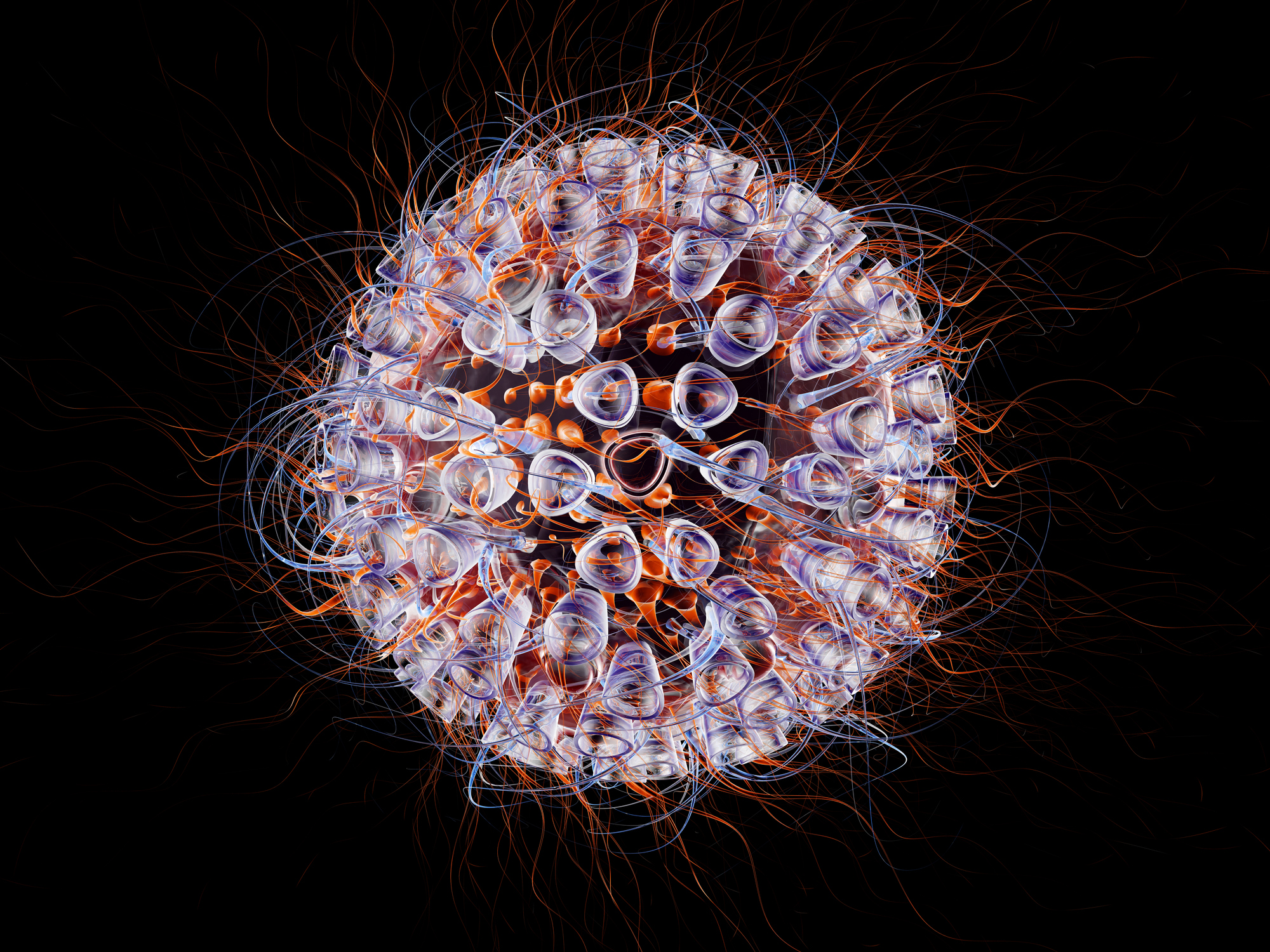 HI-virus, 3D Rendering