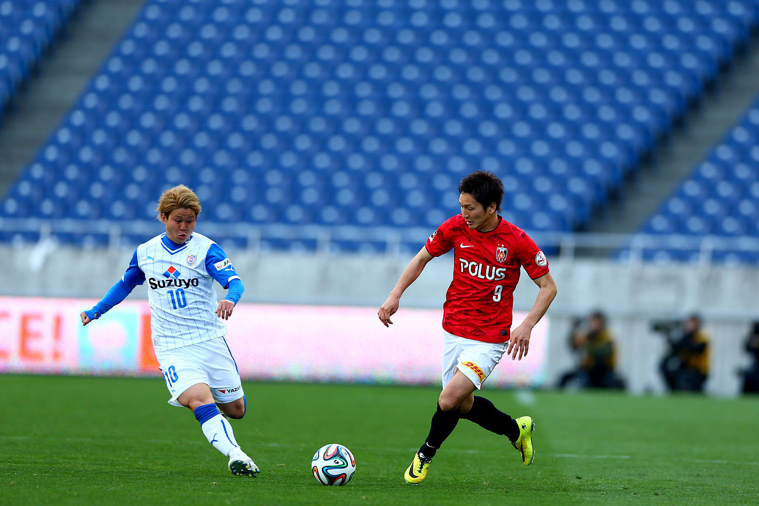 J.League Division 1 match between Urawa Red Diamonds 1-1 Shimizu S-Pulse at Saitama Stadium 2002 in Saitama, Japan, March 23, 2014.