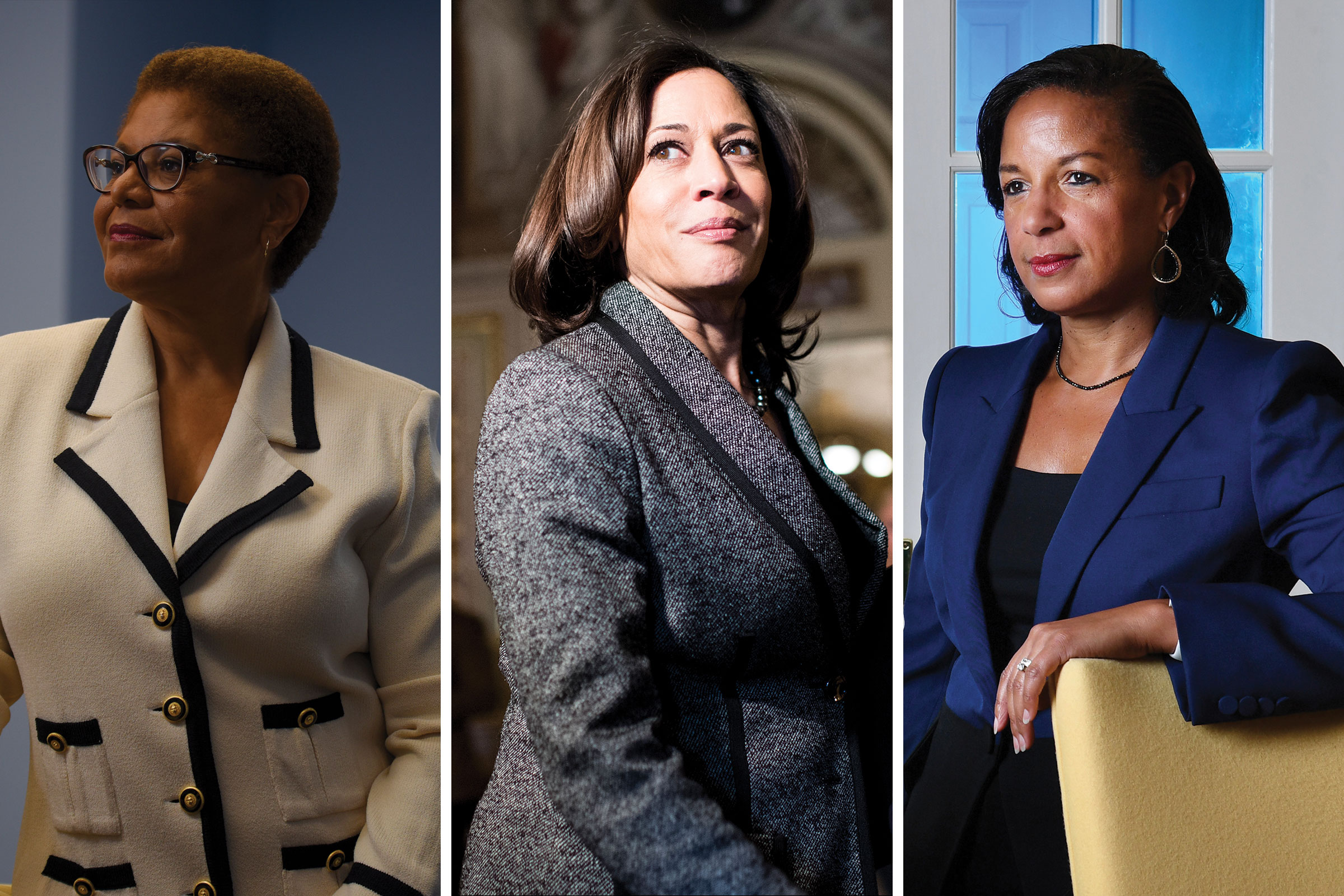 Representative Karen Bass; Sen. Kamala Harris; Former United States Ambassador to the United Nations and National Security Advisor, Susan Rice