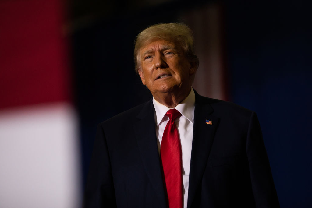 Former President Trump Holds Rally In Warren, Michigan