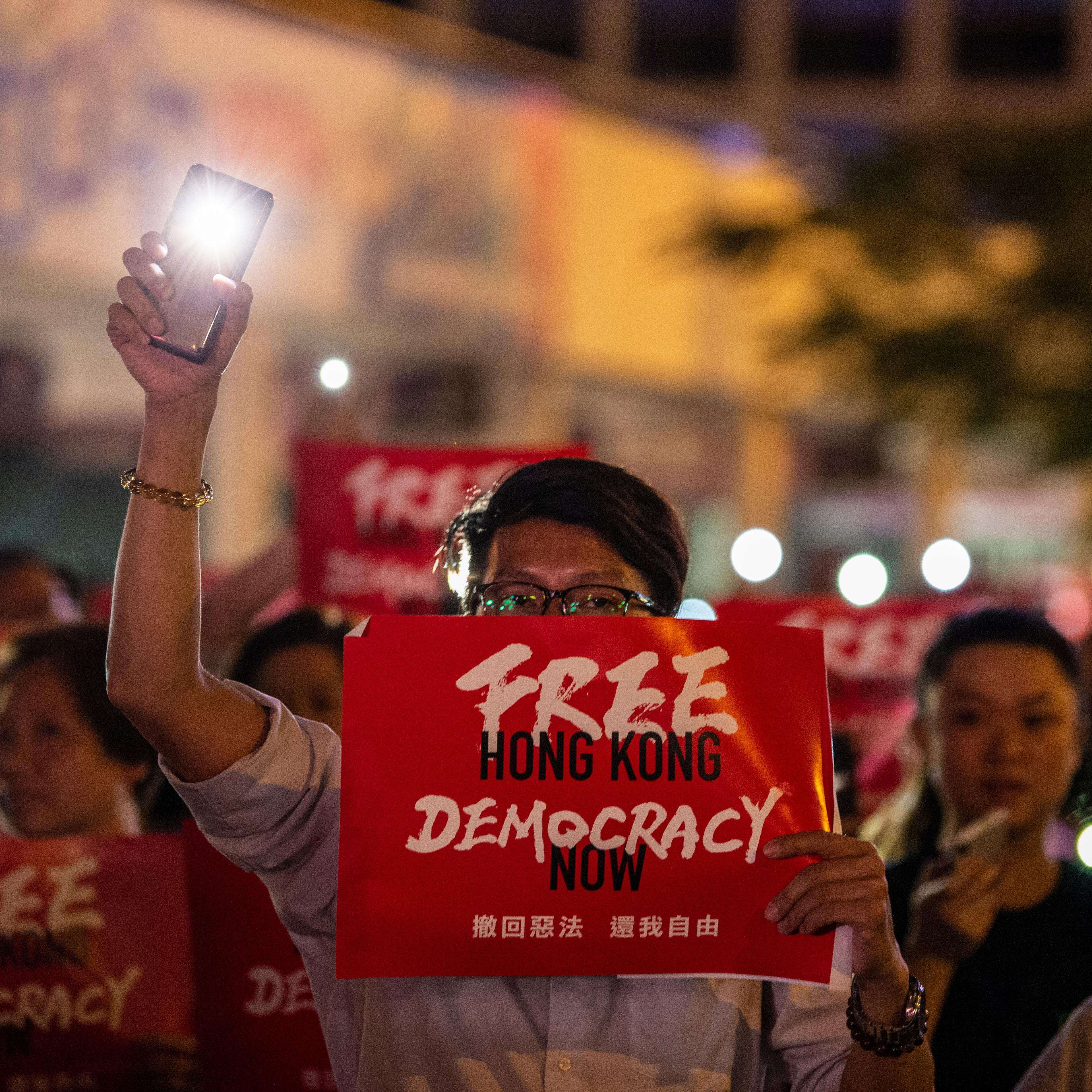 Hong Kongers Protest Ahead Of The G20 Summit
