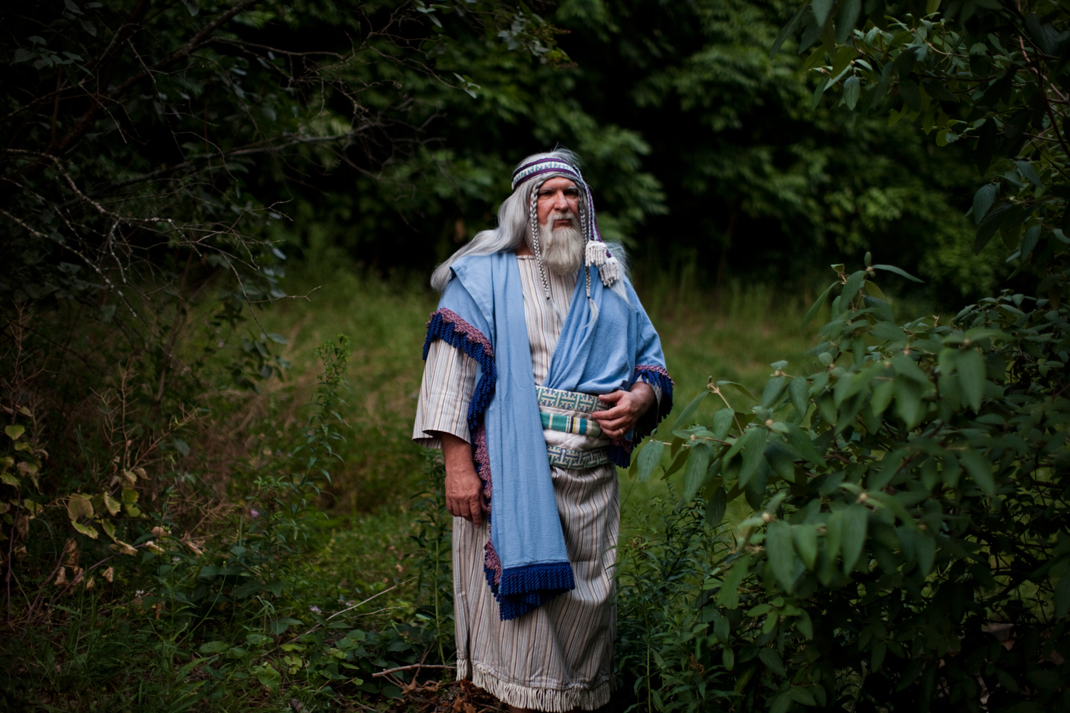 Sanford Terry, 59, from Beavercreek, Ohio, dressed as Lehi. 