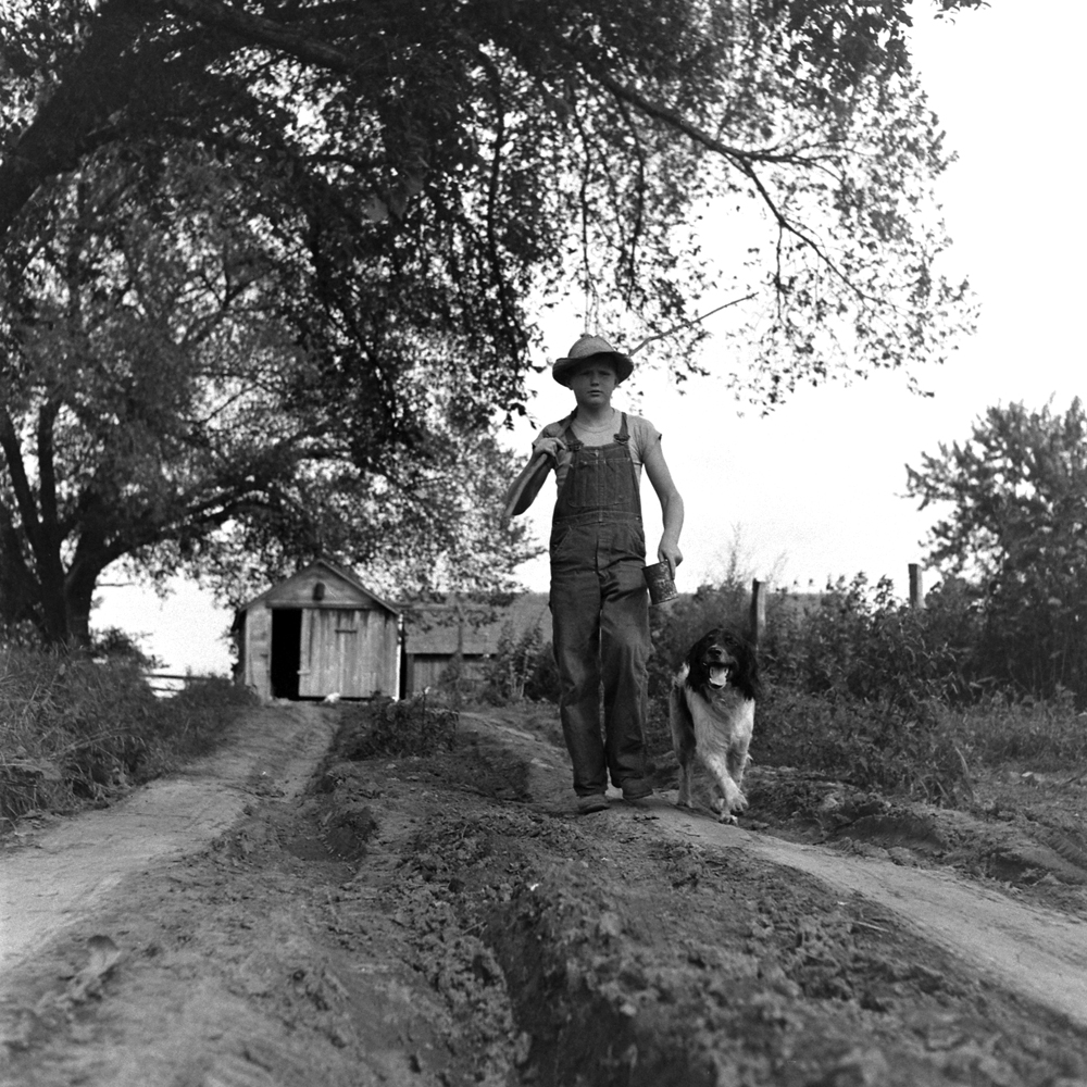 Larry and Dunk, Iowa, 1945.
