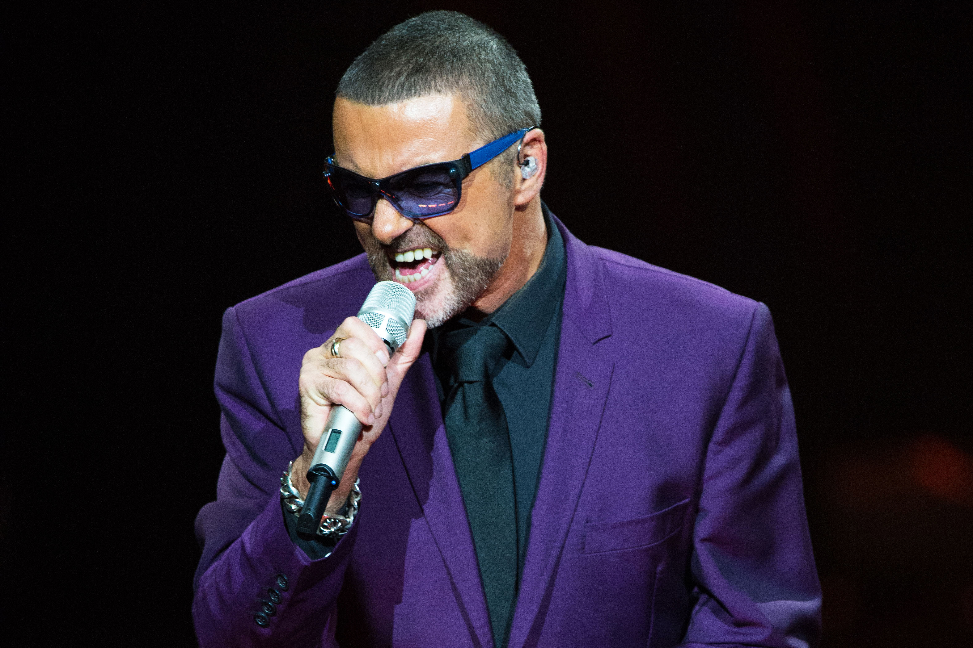 George Michael performs at the Royal Albert Hall on Sept. 29, 2012 in London.