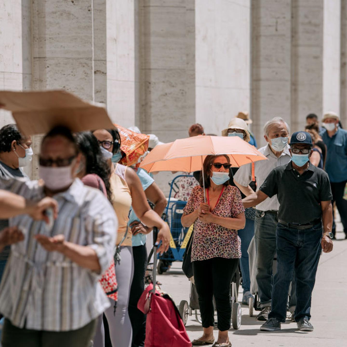 The Food Bank For New York City Holds Distribution Event For Those In Need At Lincoln Center