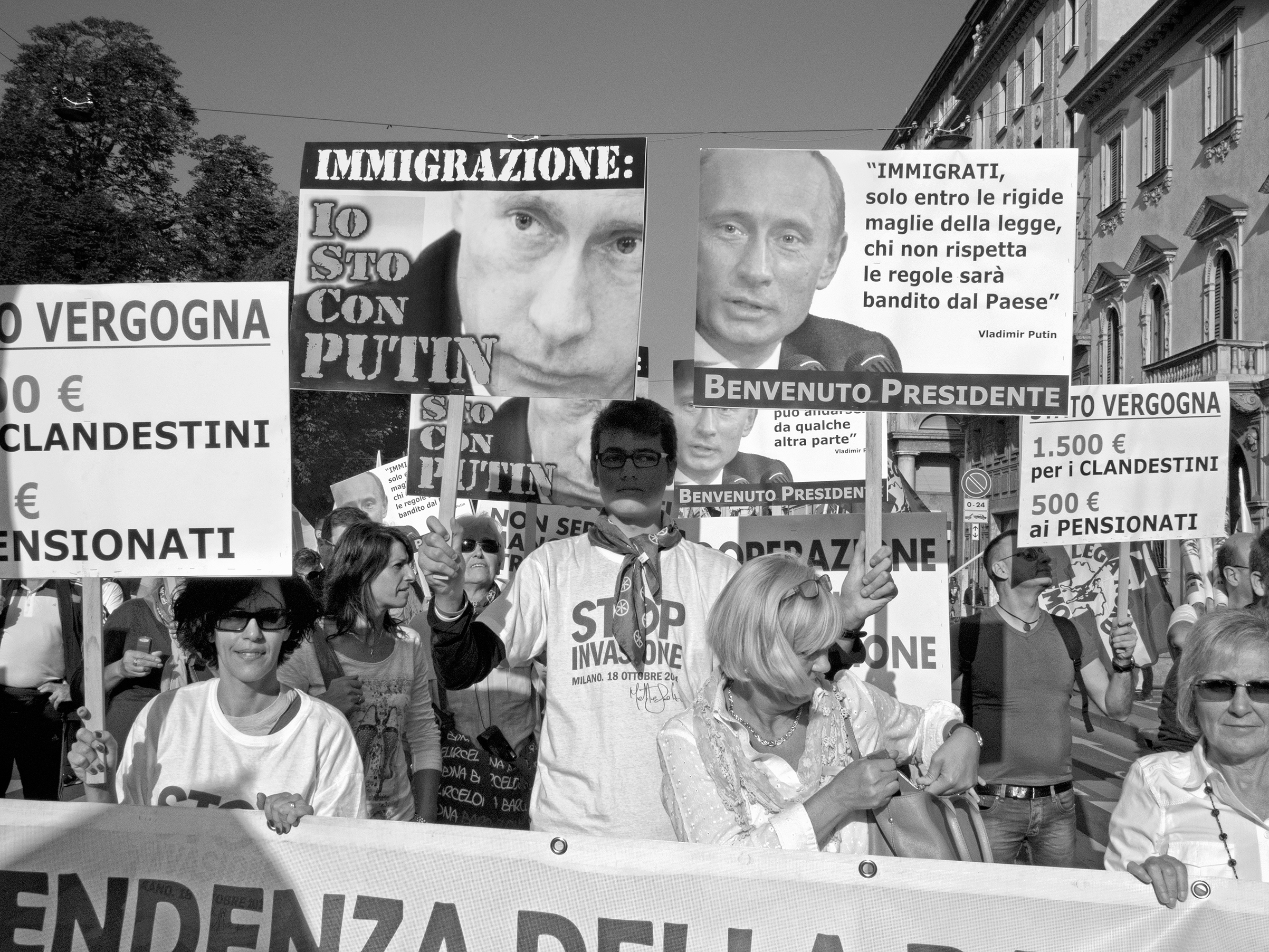 Northern League Rally Against Immigration in Milan