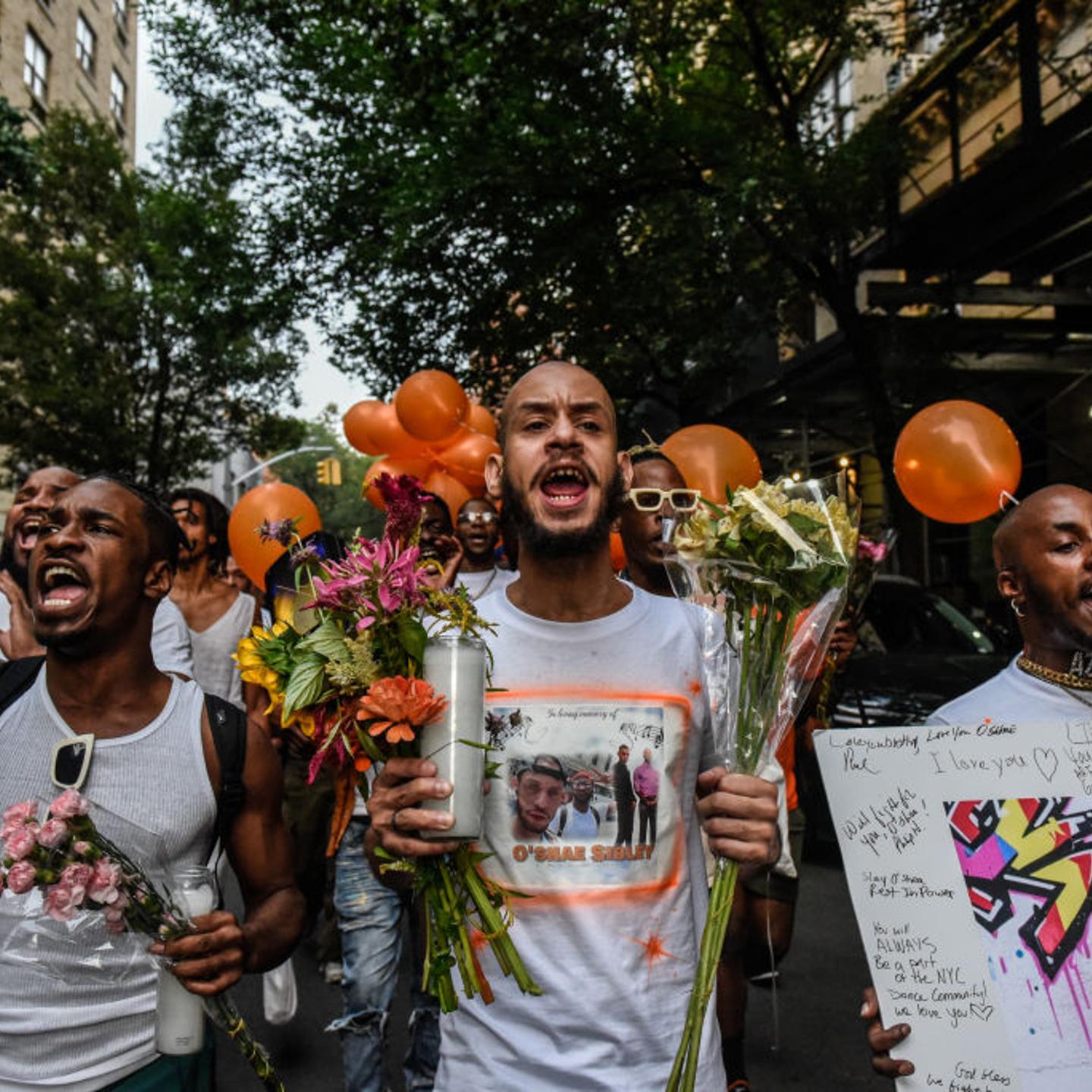 Vigil At LGBTQ Community Center For Black Gay Man Stabbed At Brooklyn Gas Station For Dancing