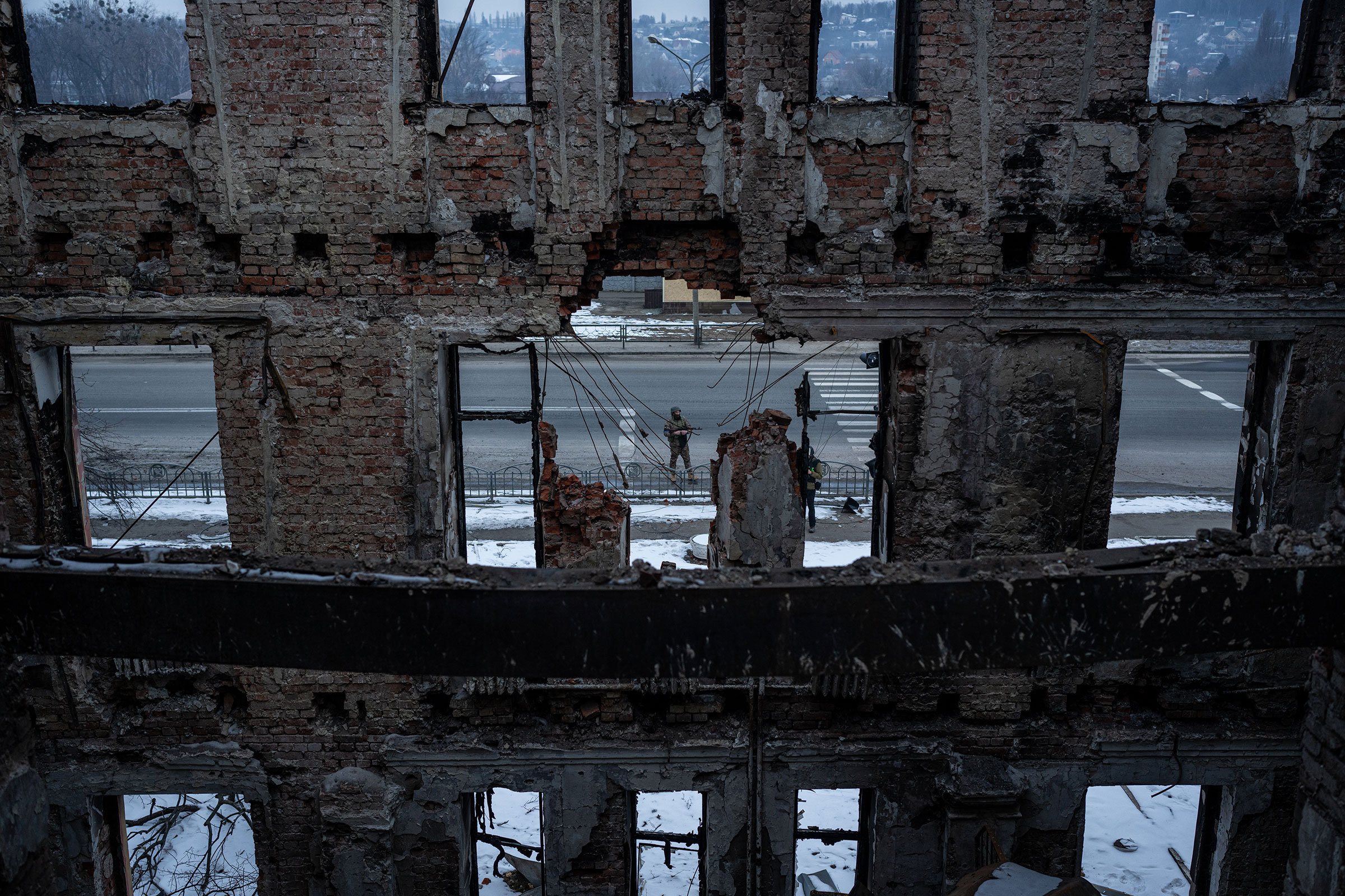 Russian rocket attack in Kharkiv