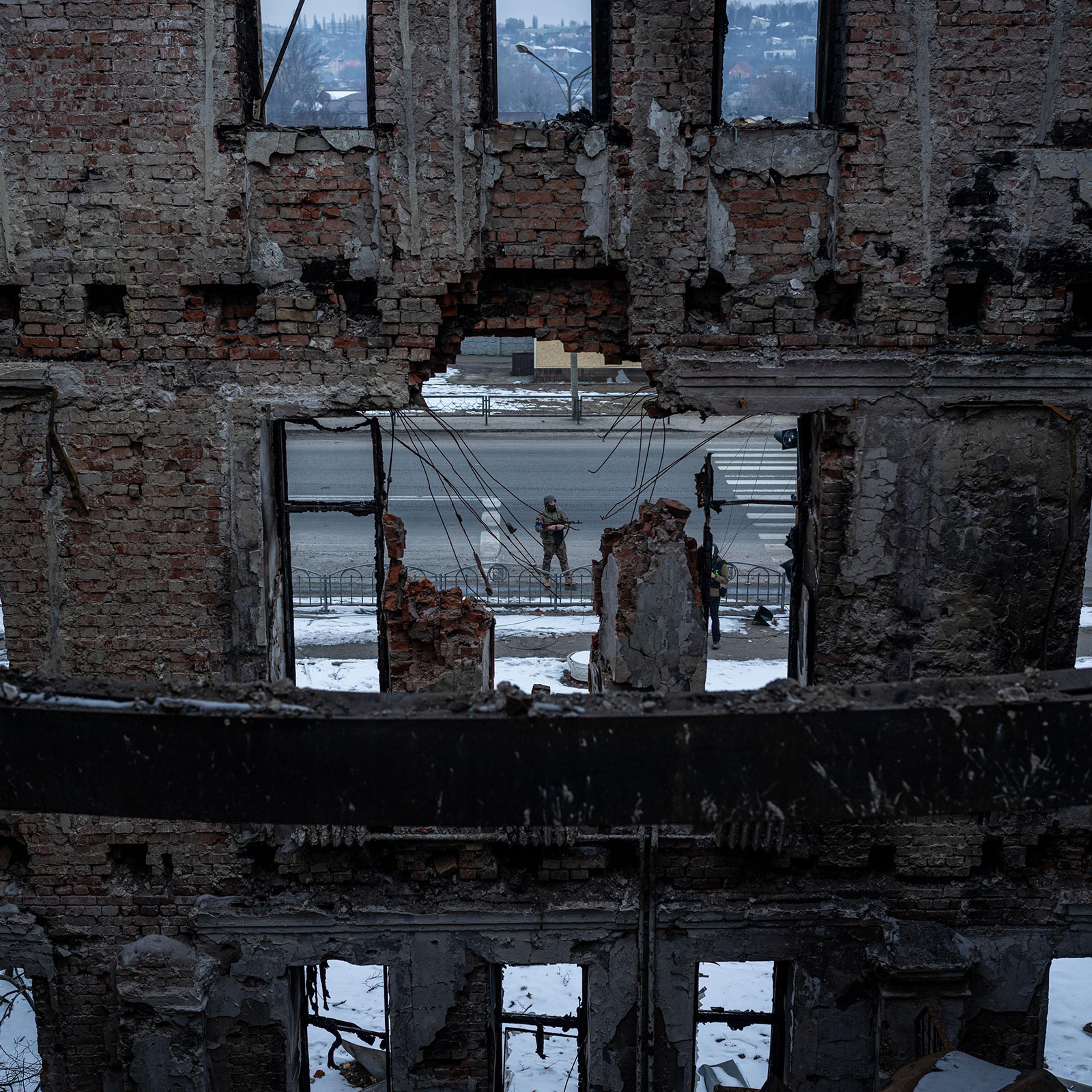 Russian rocket attack in Kharkiv