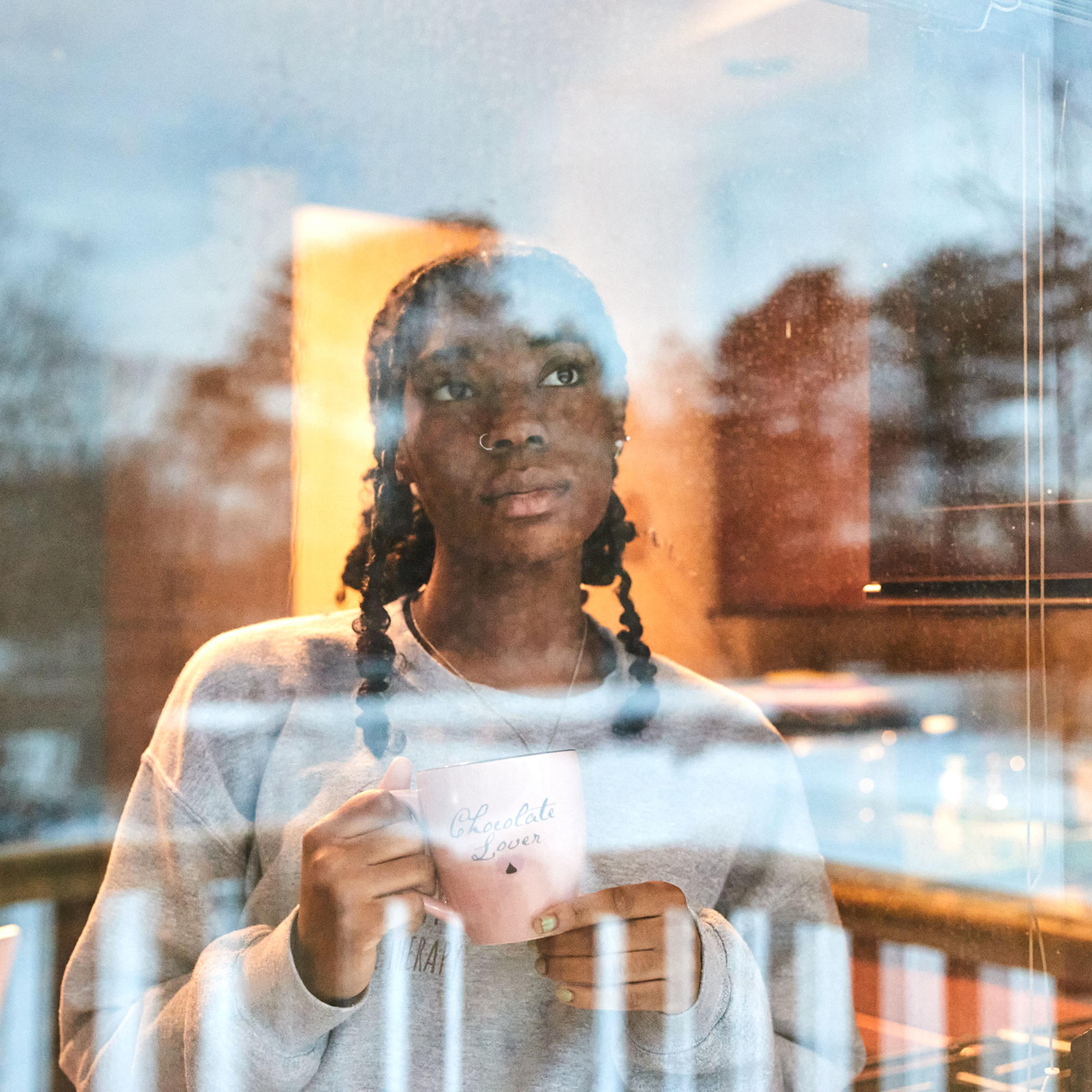 Twyla Joseph in Islip Terrace, N.Y., on Feb. 5, as her day begins