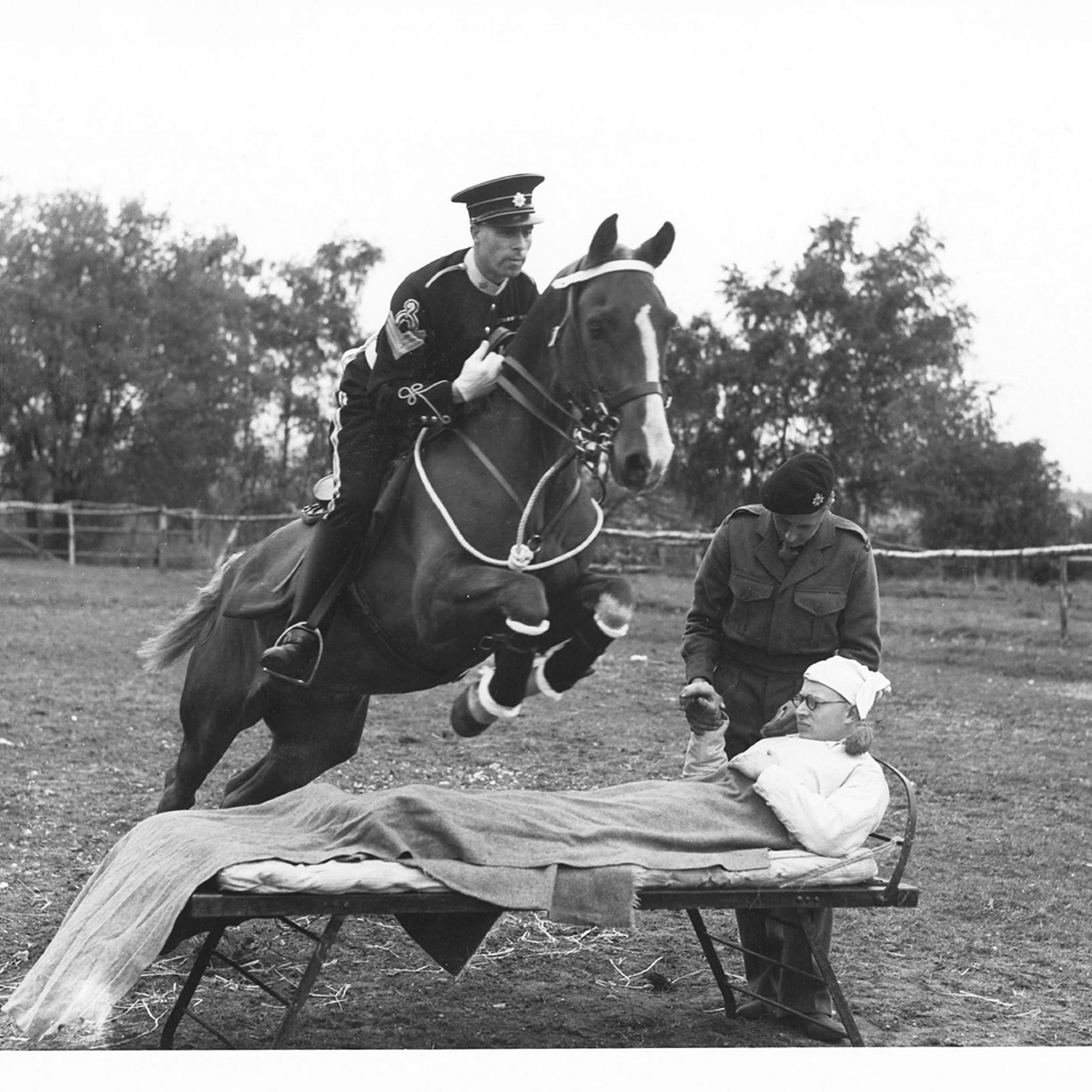 Image from an archive of the Royal Horse Artillery, silver gelatin print, UK, 1960's