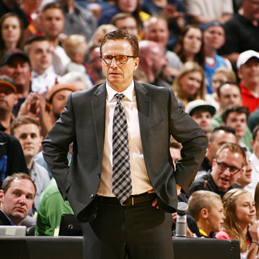 Head Coach Scott Brooks at an Oklahoma City Thunder game on March 28, 2015 in Salt Lake City, Utah.