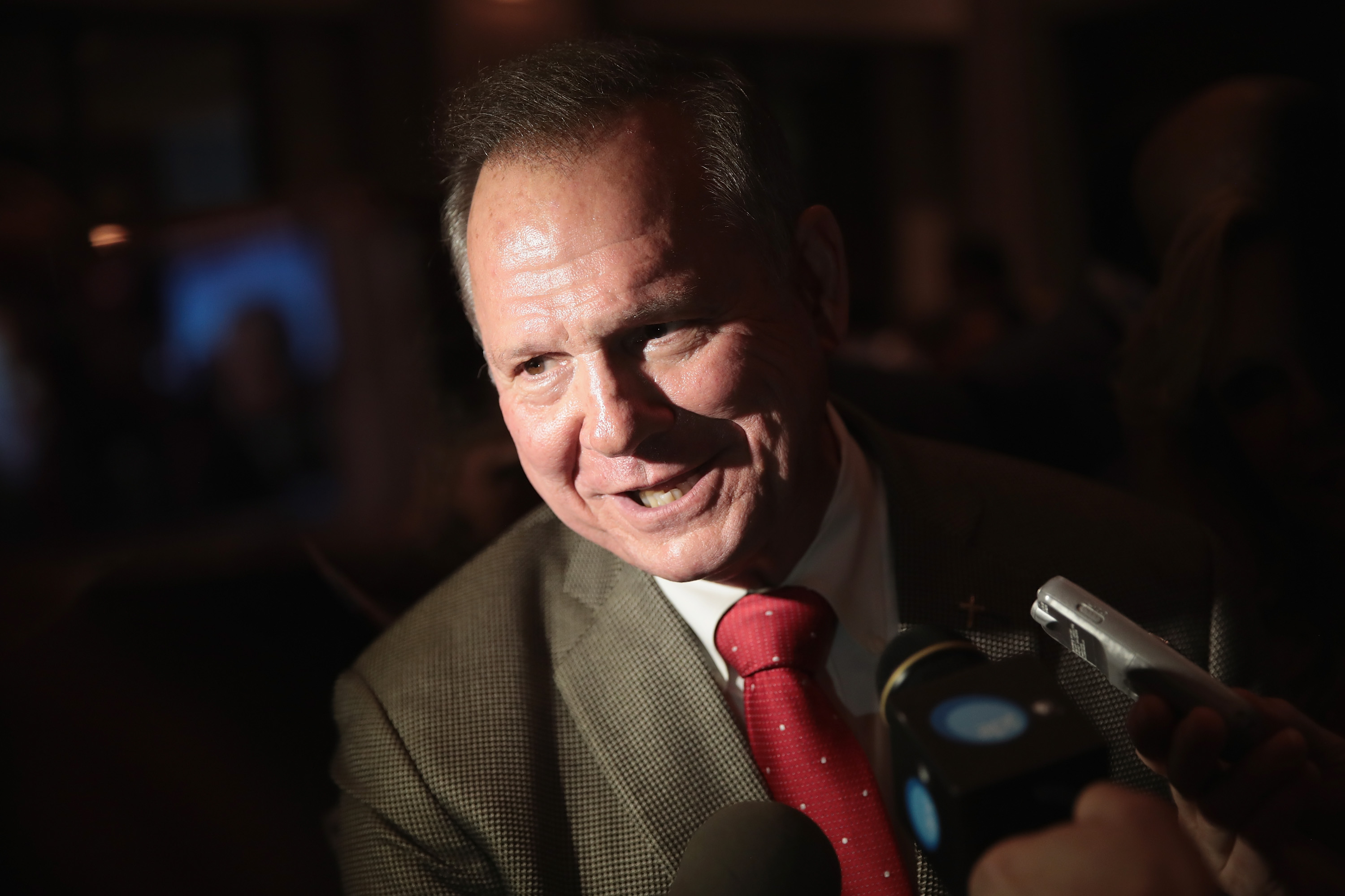 Alabama GOP Senate Candidate Roy Moore Holds Election Night Gathering In Special Election For Session's Seat