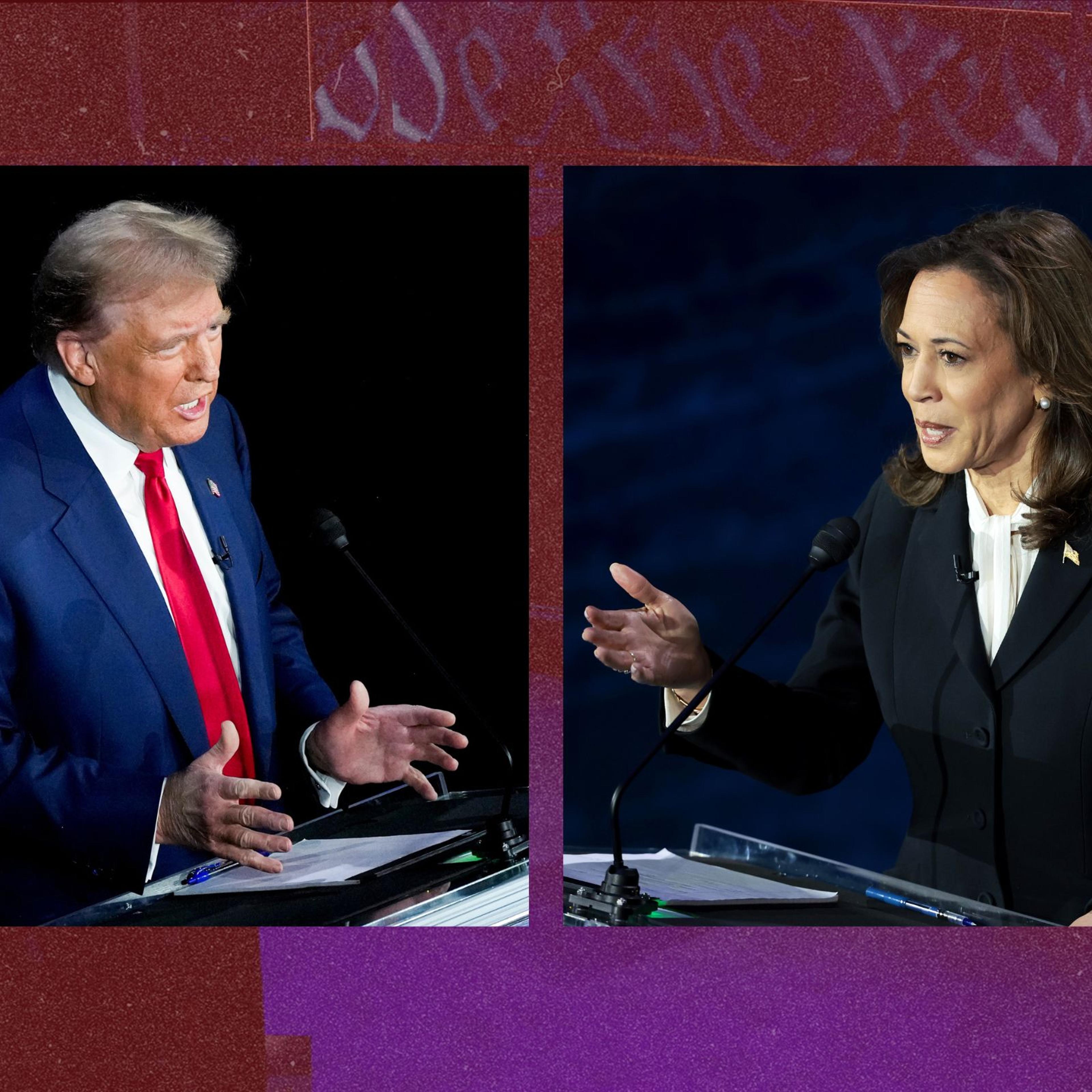 Republican presidential nominee, former President Donald Trump and Democratic presidential nominee, Vice President Kamala Harris debate for the first time in Philadelphia on Sept. 10, 2024.