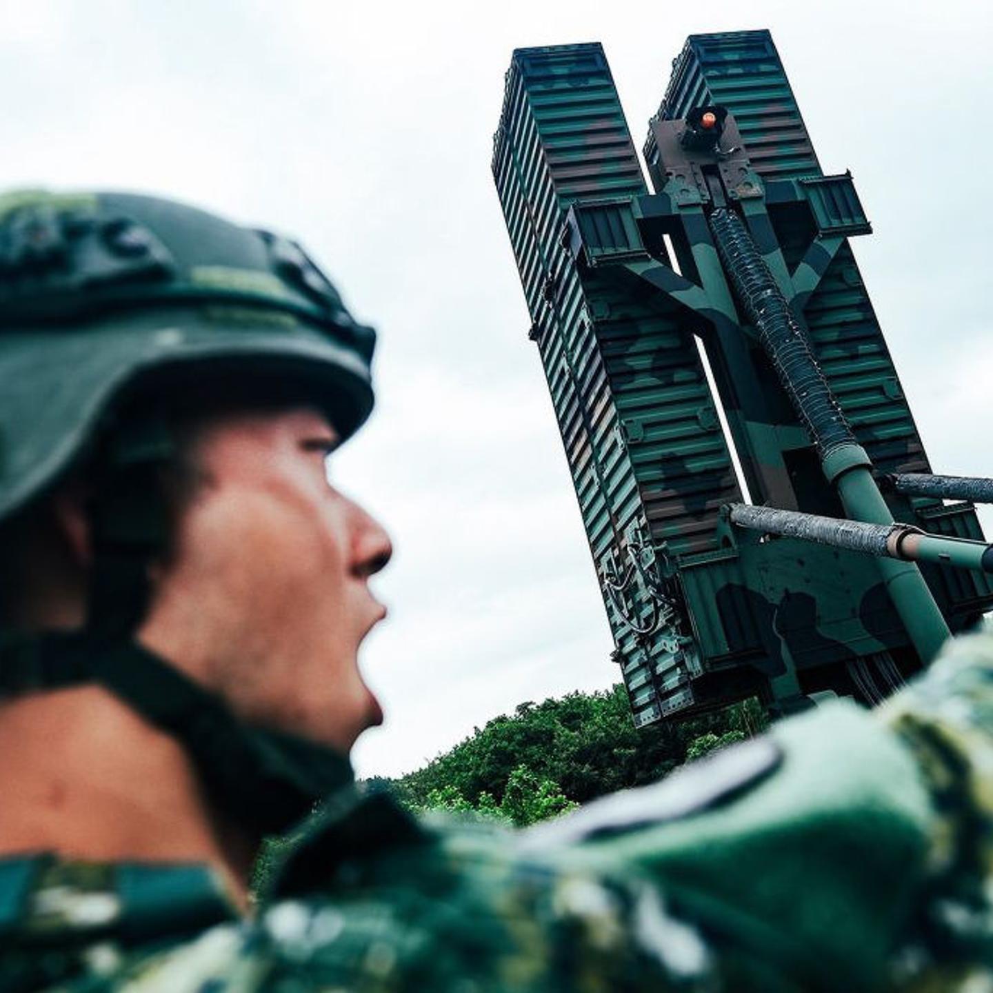 A screen grab captured from a video shows the Taiwan army conduct military exercise following China's large-scale joint military drill around Taiwan on May 23, 2024.