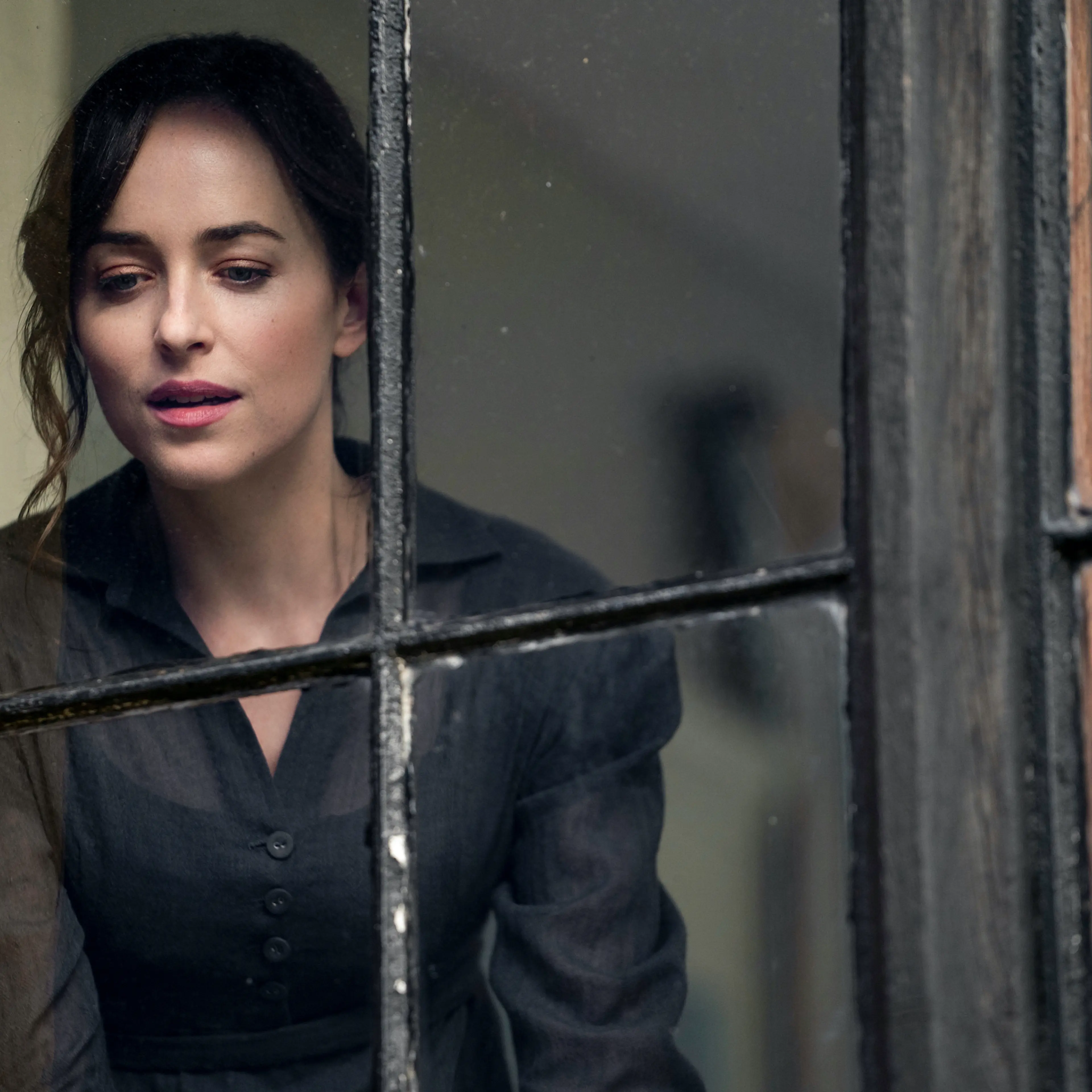 Persuasion. Dakota Johnson as Anne Elliot in Persuasion. Cr. Nick Wall/Netflix © 2022