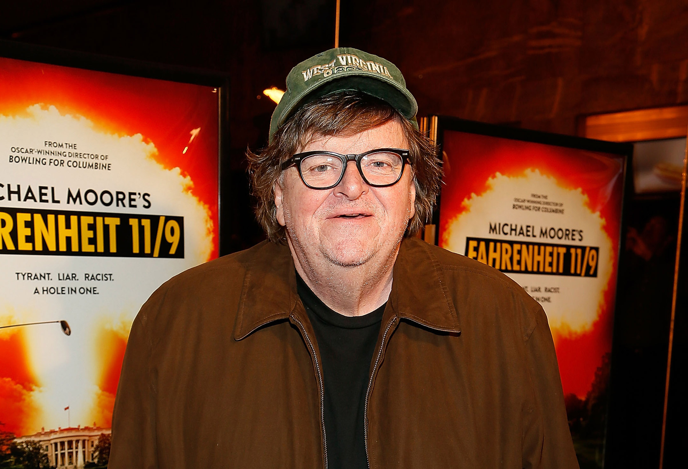 Writer, producer, and director Michael Moore arrives at the <i>Fahrenheit 11/9'</i> Washington, D.C., premiere on Sep. 17, 2018.