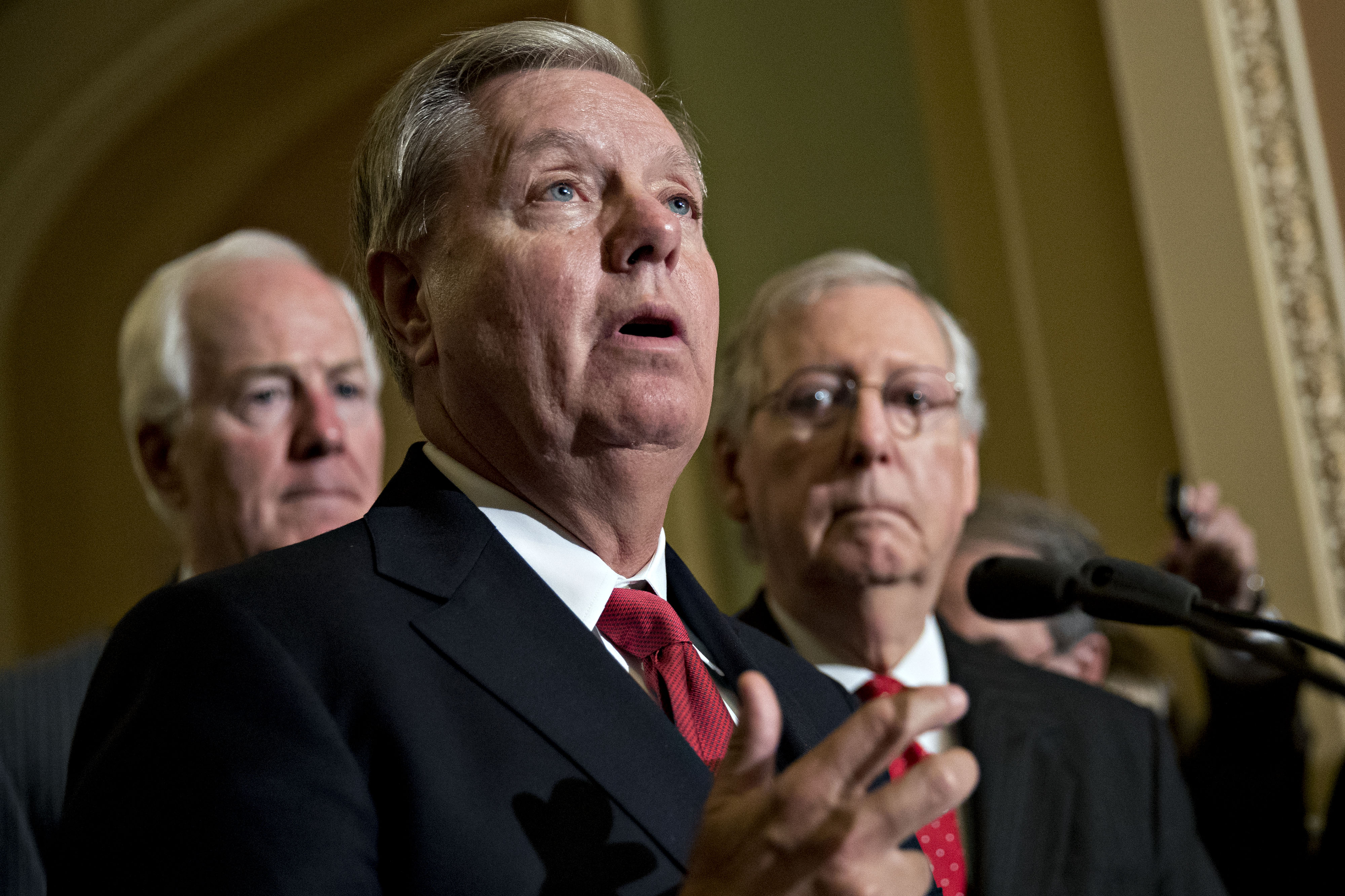 Senate Leadership Hold News Conferences Following Weekly Policy Luncheon Meetings