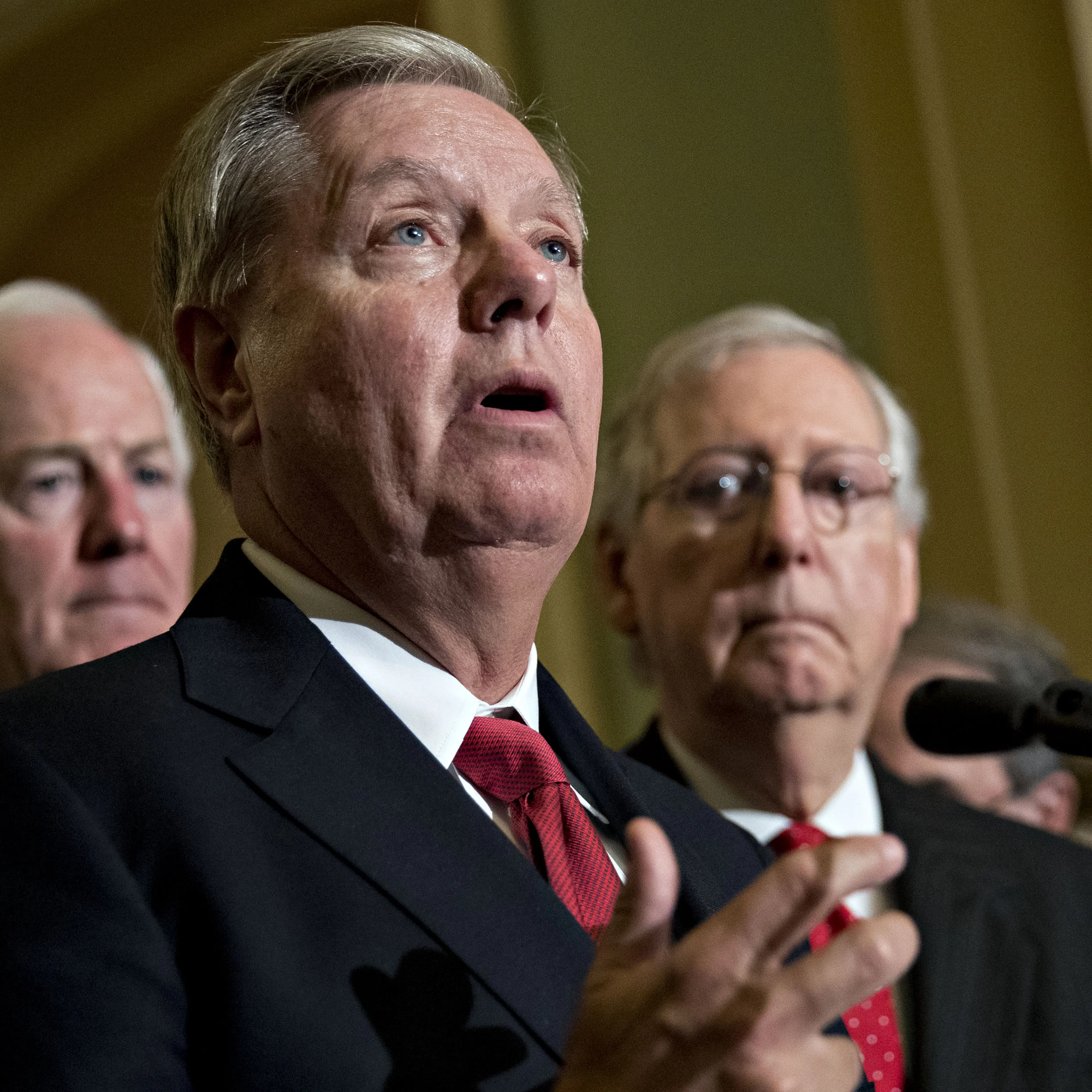 Senate Leadership Hold News Conferences Following Weekly Policy Luncheon Meetings