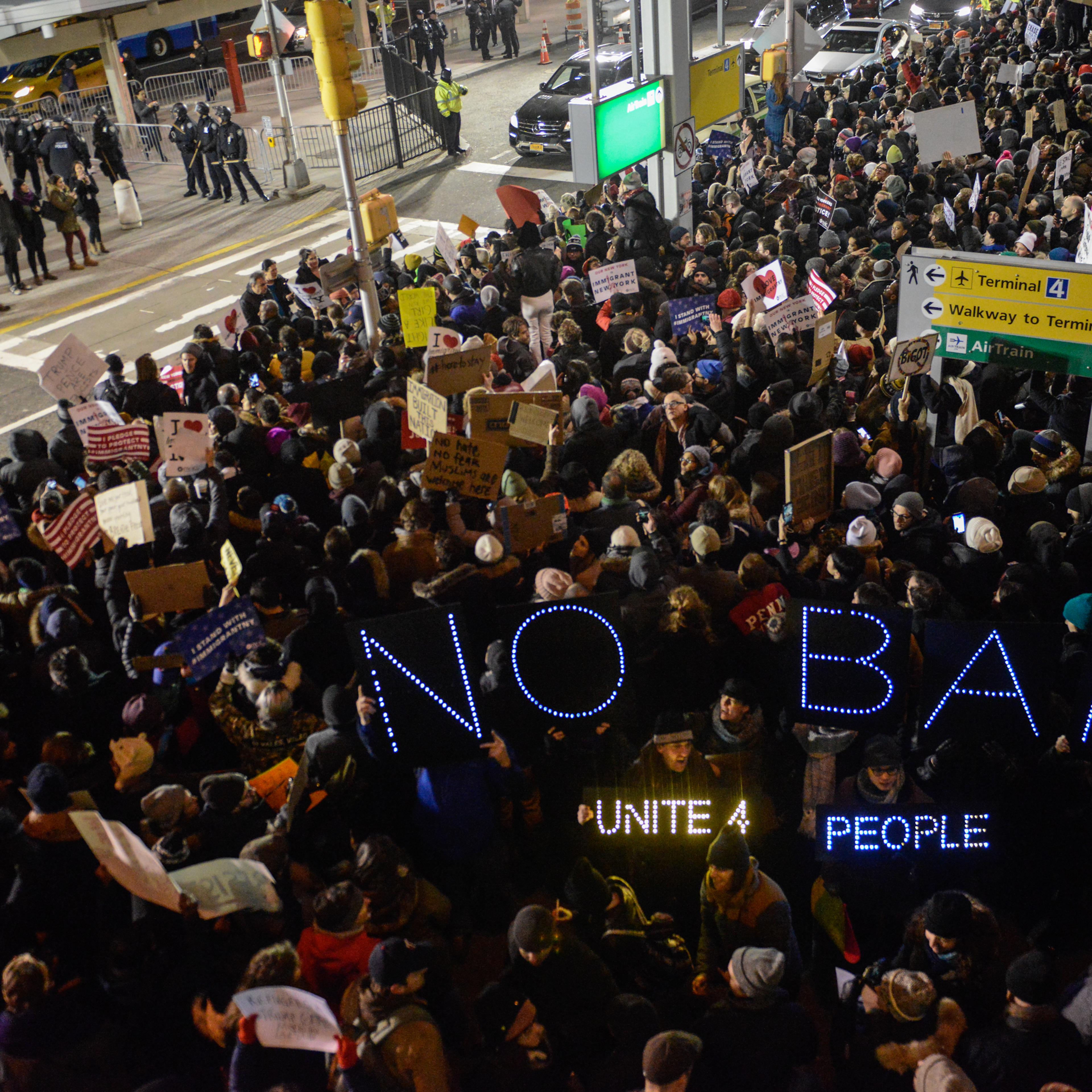 fundraising travel ban immigrants gofundme