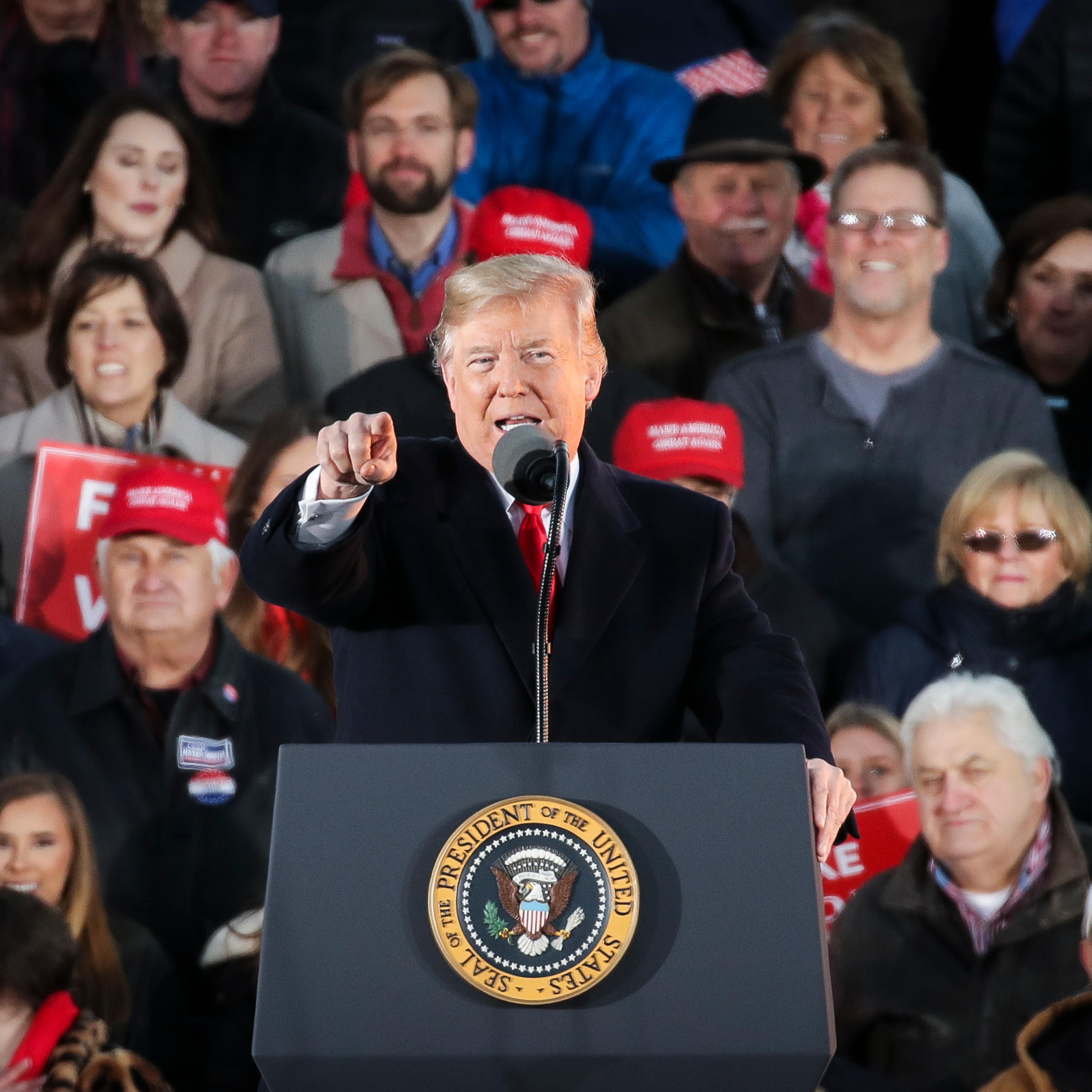 Trump says he looked like Elvis
