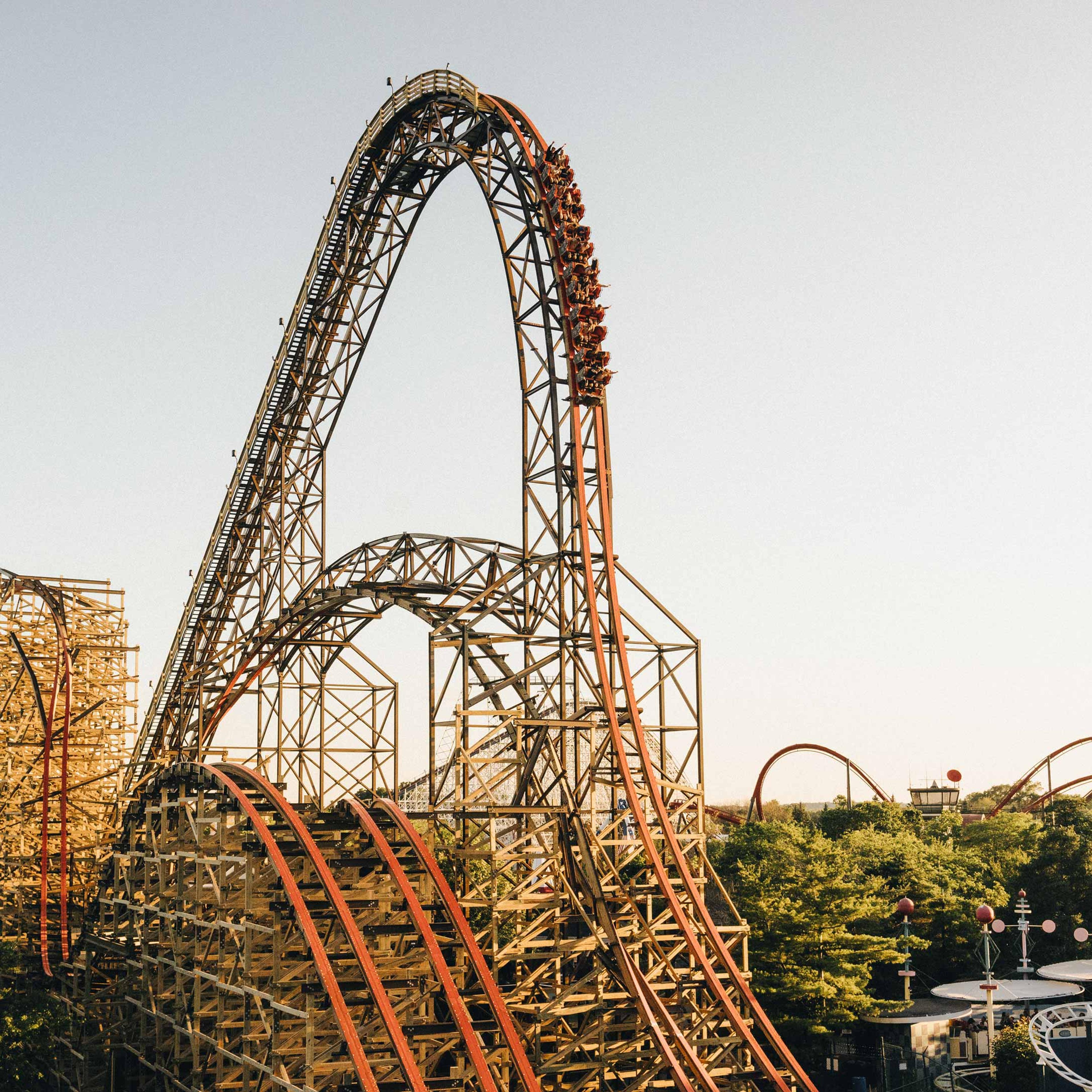 Goliath Rollercoaster Six Flags Gurnee Illinois