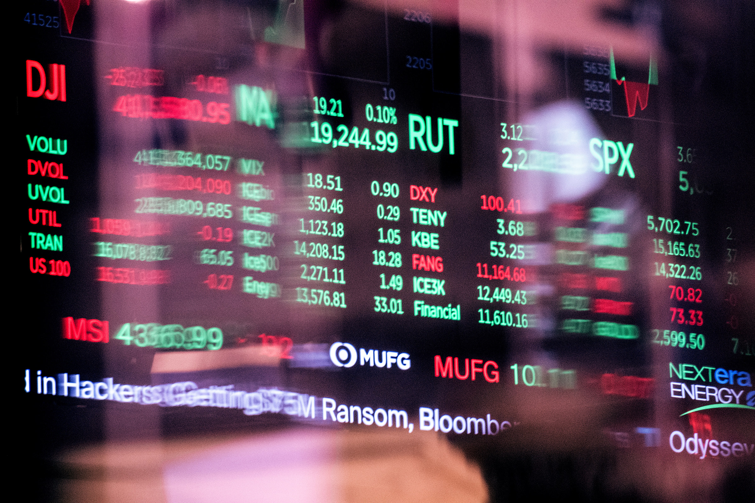 Stock prices at the New York Stock Exchange on September 18, 2024 