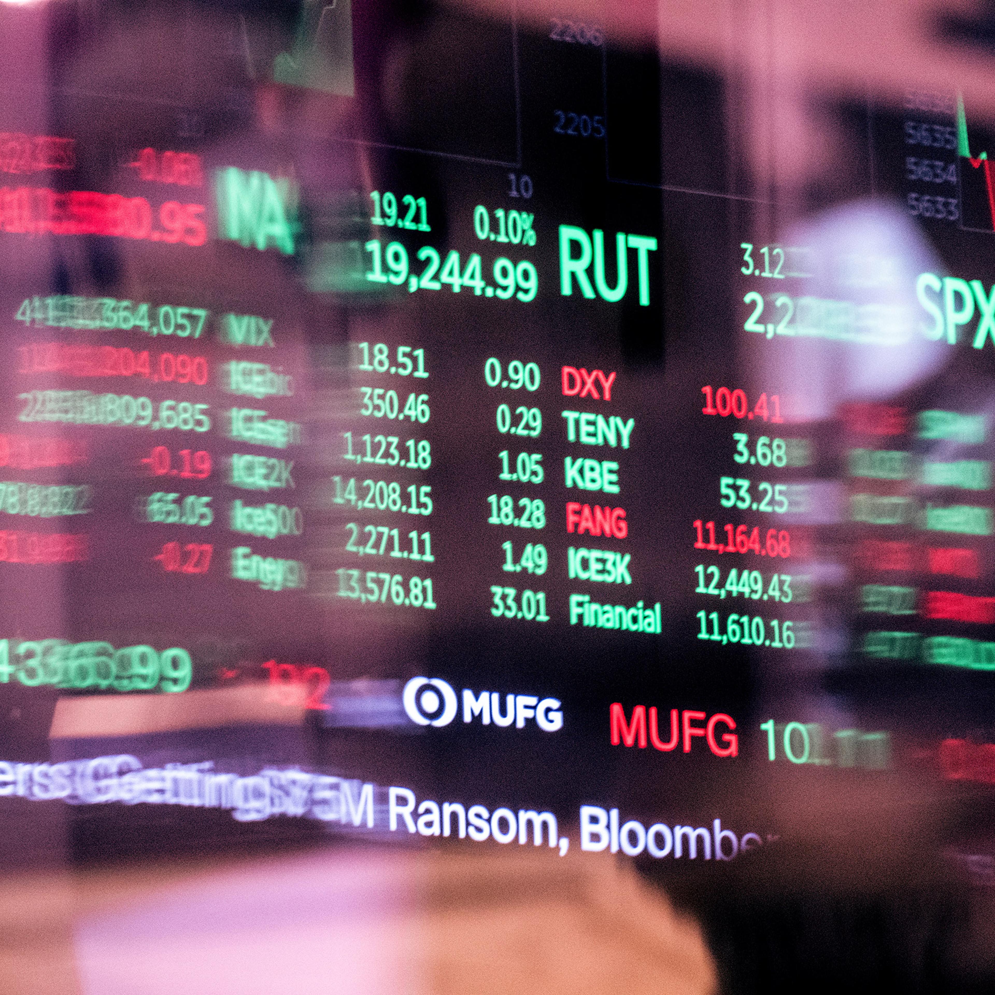 Stock prices at the New York Stock Exchange on September 18, 2024