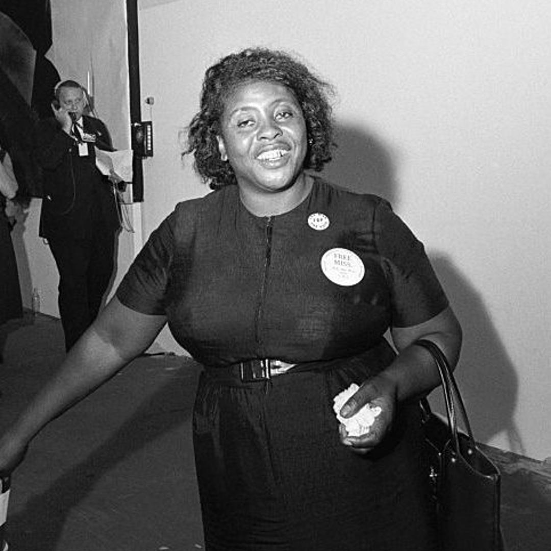 Fannie Lou Hamer enters the Democratic National Convention in 1964