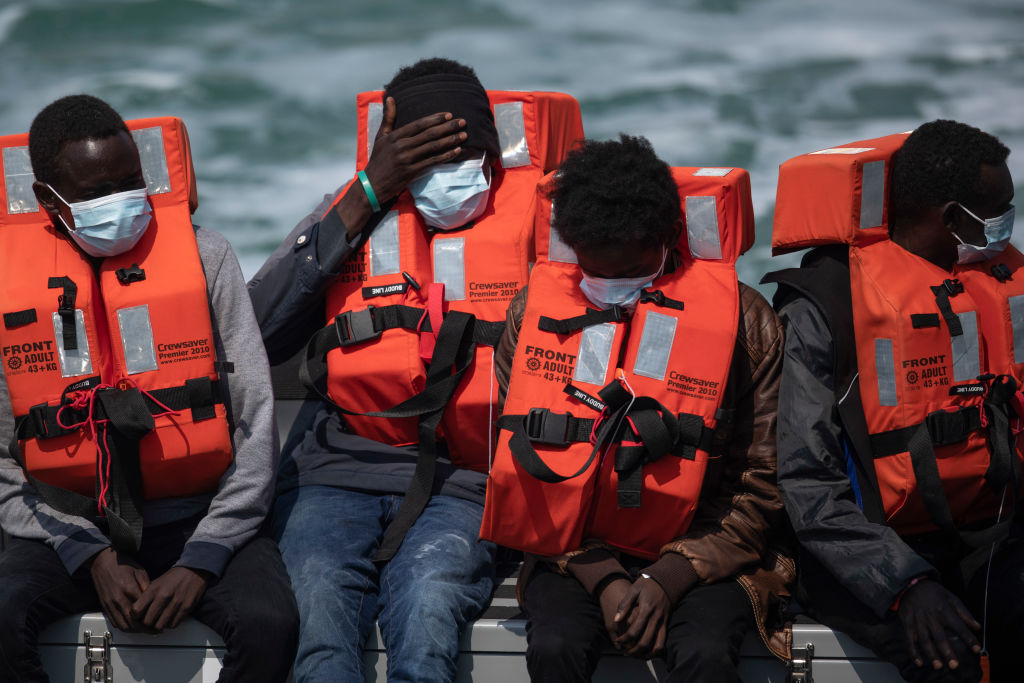 Record Number Of Migrants Land On The UK's South Coast