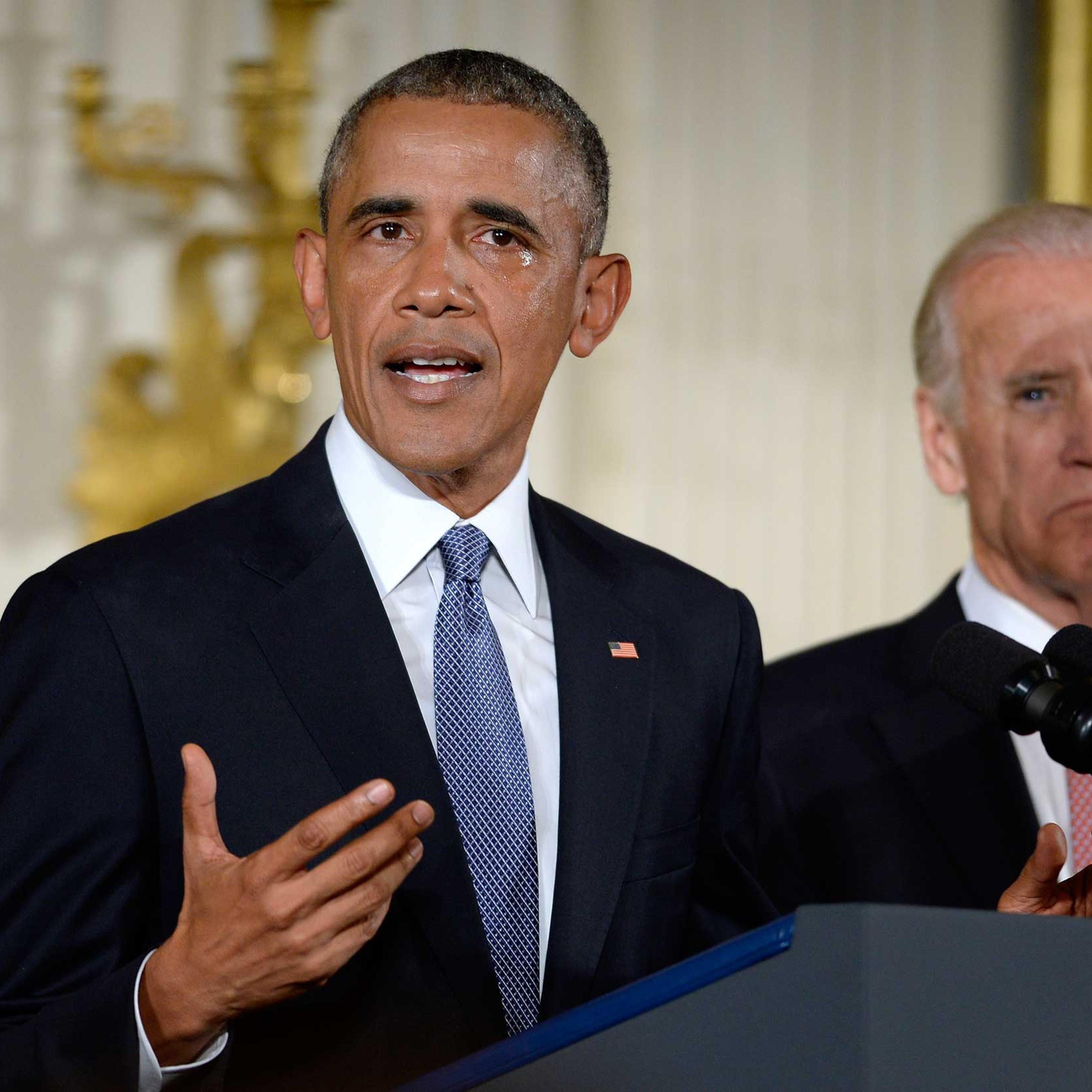 President Obama announces executive actions intended to expand background checks for some firearm purchases and step up federal enforcement of the nation's gun laws during a news conference at the White House in Washington, D.C., Jan. 5 2016.