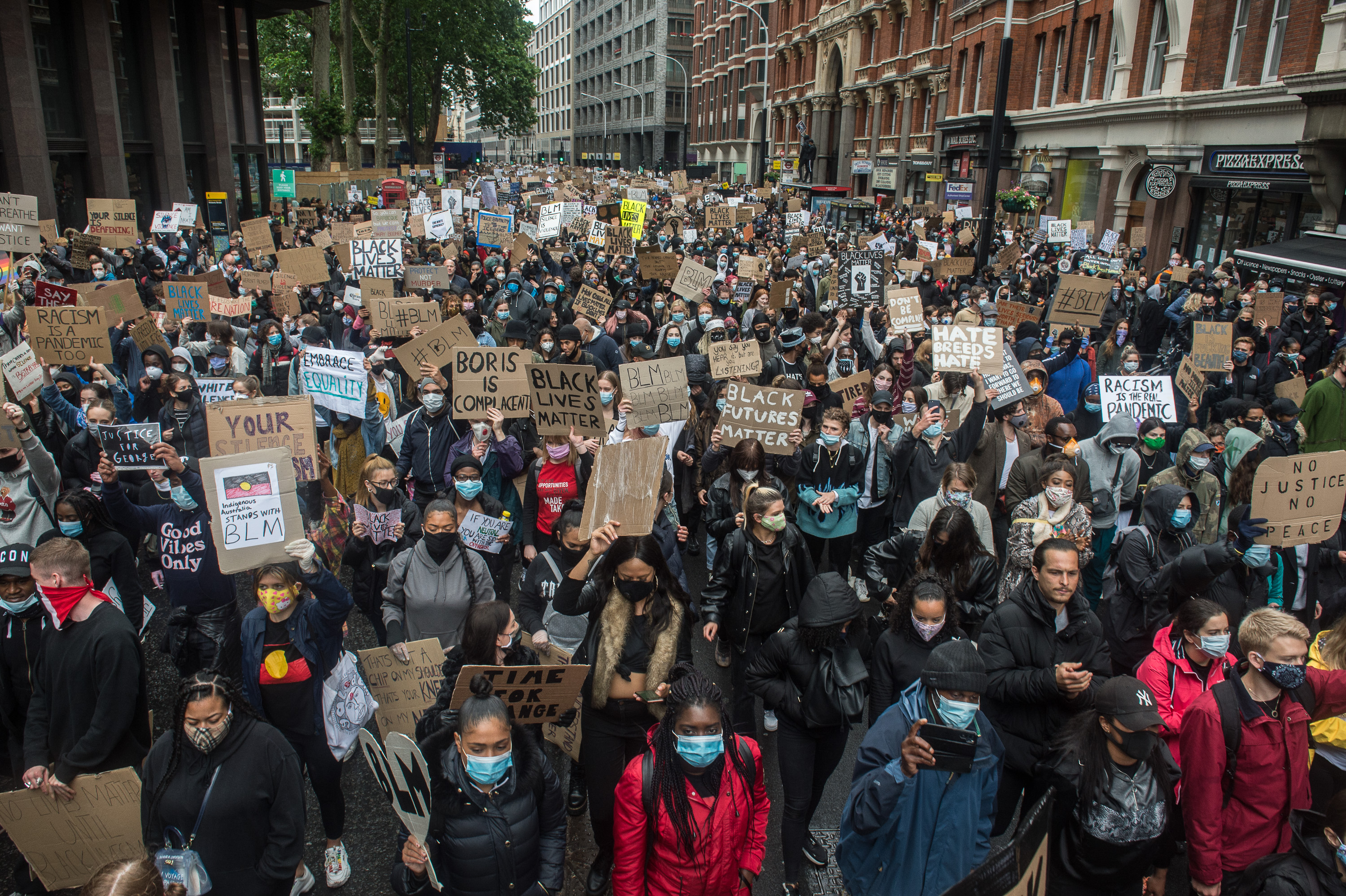 Black Lives Matter Demonstrations In UK Continue Into The Weekend